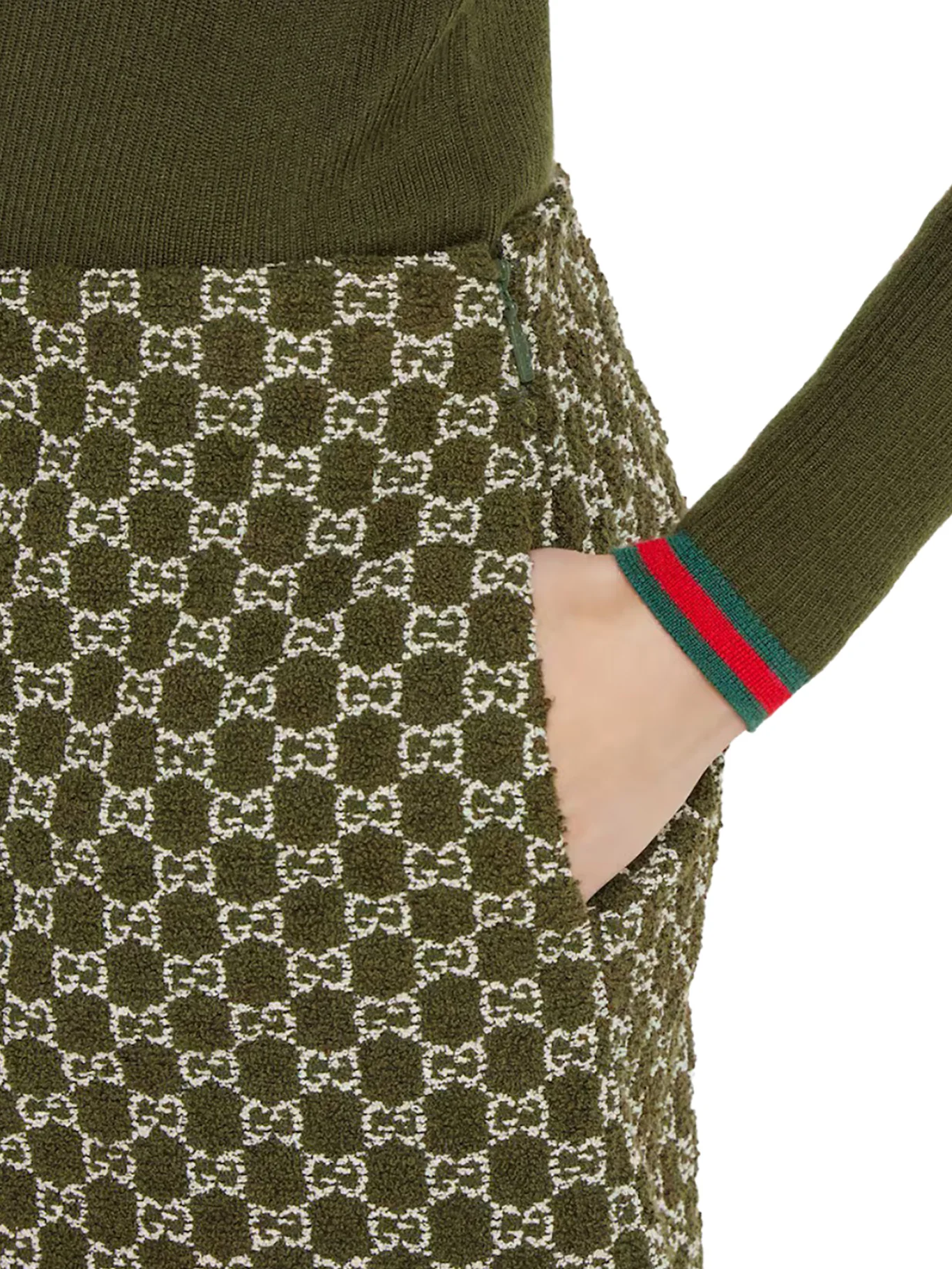 MINI SKIRT IN GG BOUCLÉ COTTON - Image 5