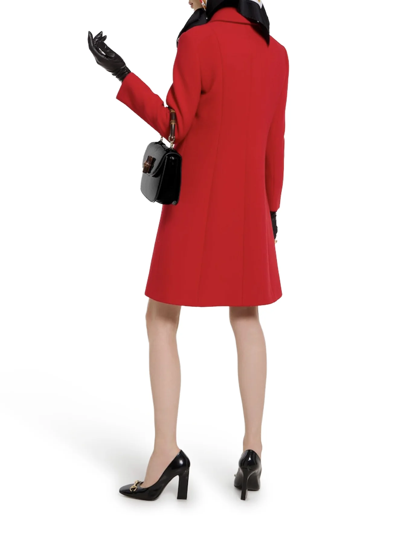 NATTÉ WOOL COAT WITH DOUBLE G BUTTON - Image 3