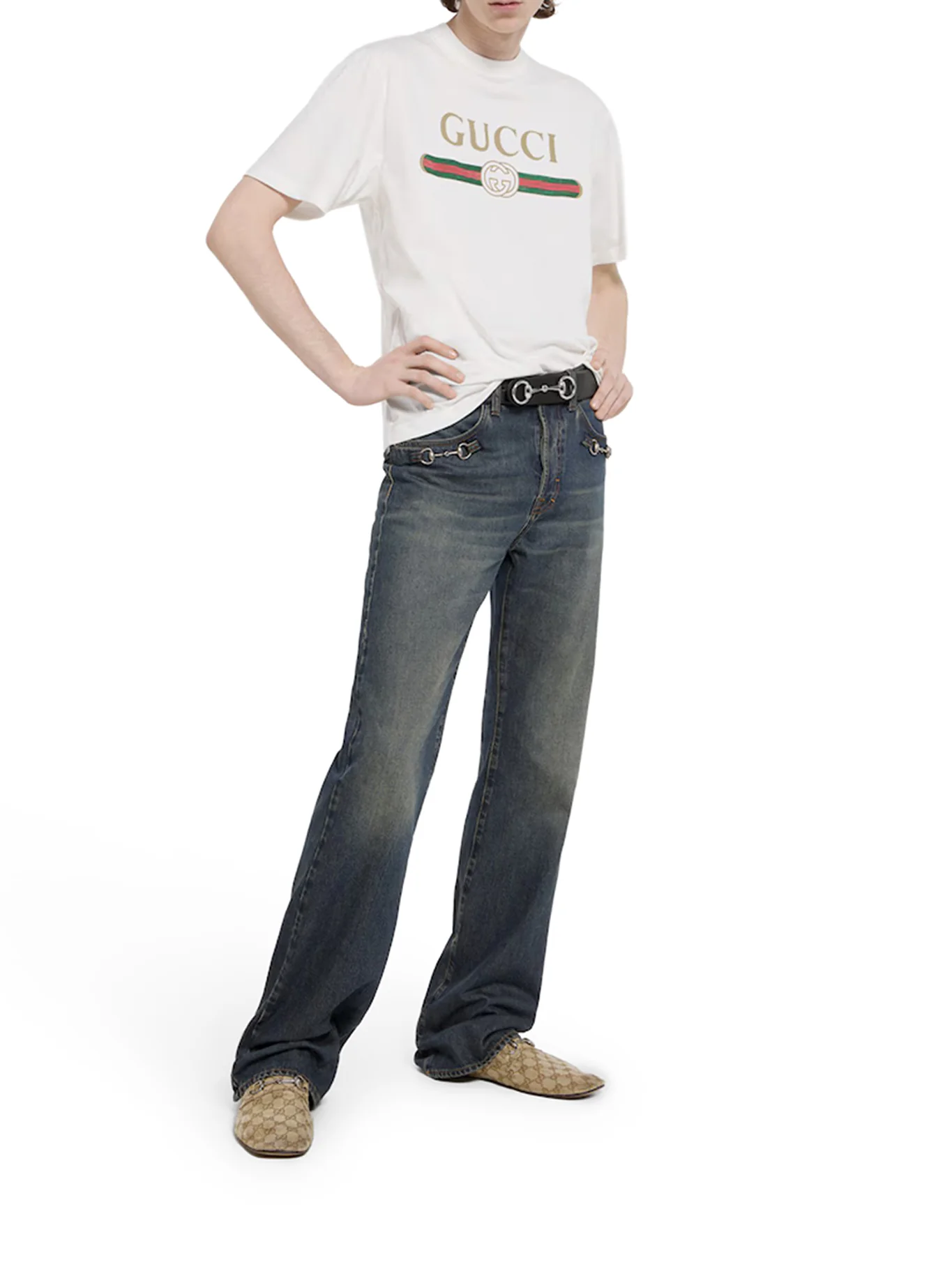 PRINTED SILK BLEND JERSEY T-SHIRT - Image 2
