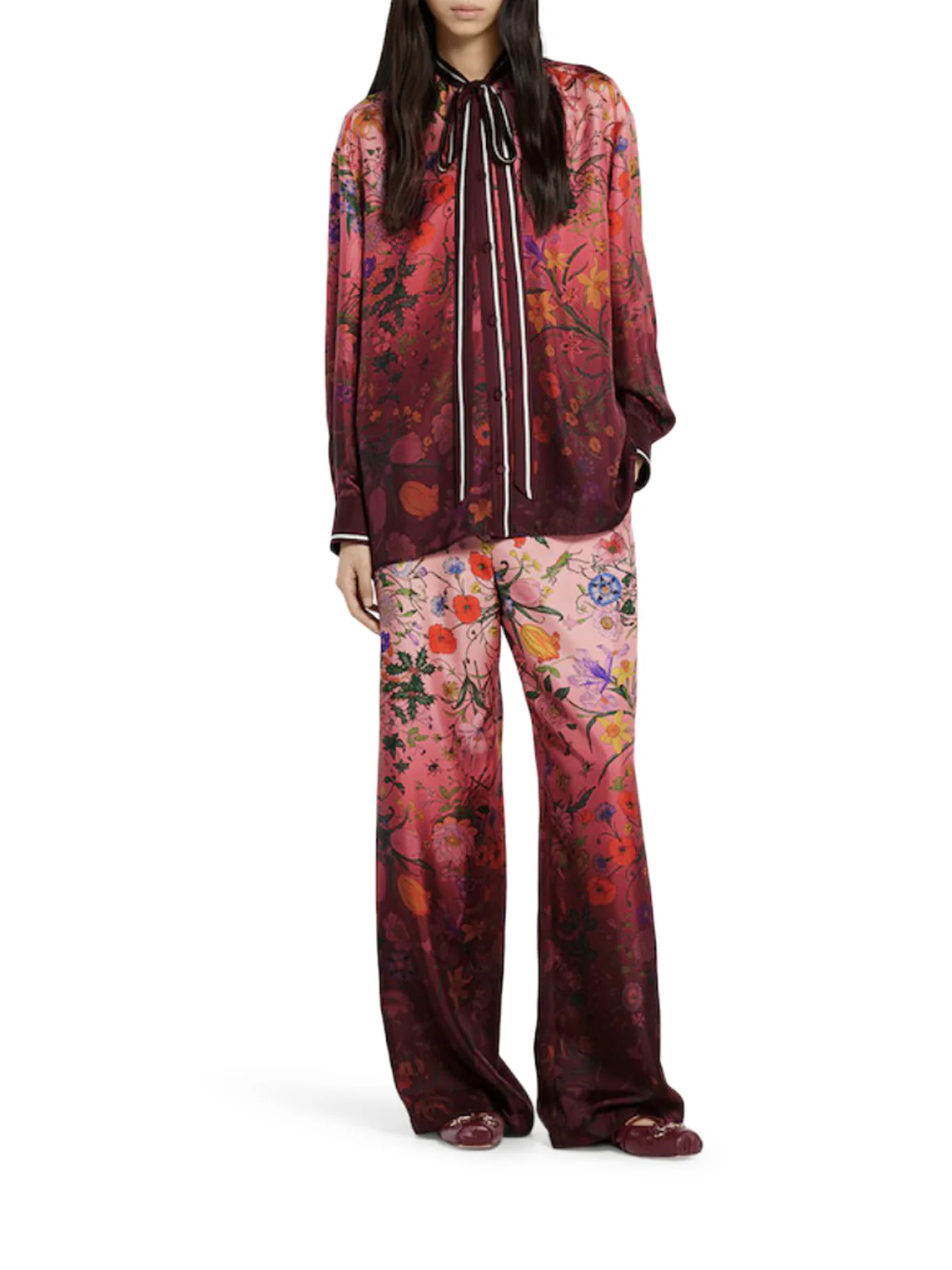 PRINTED SILK TROUSERS - Image 2