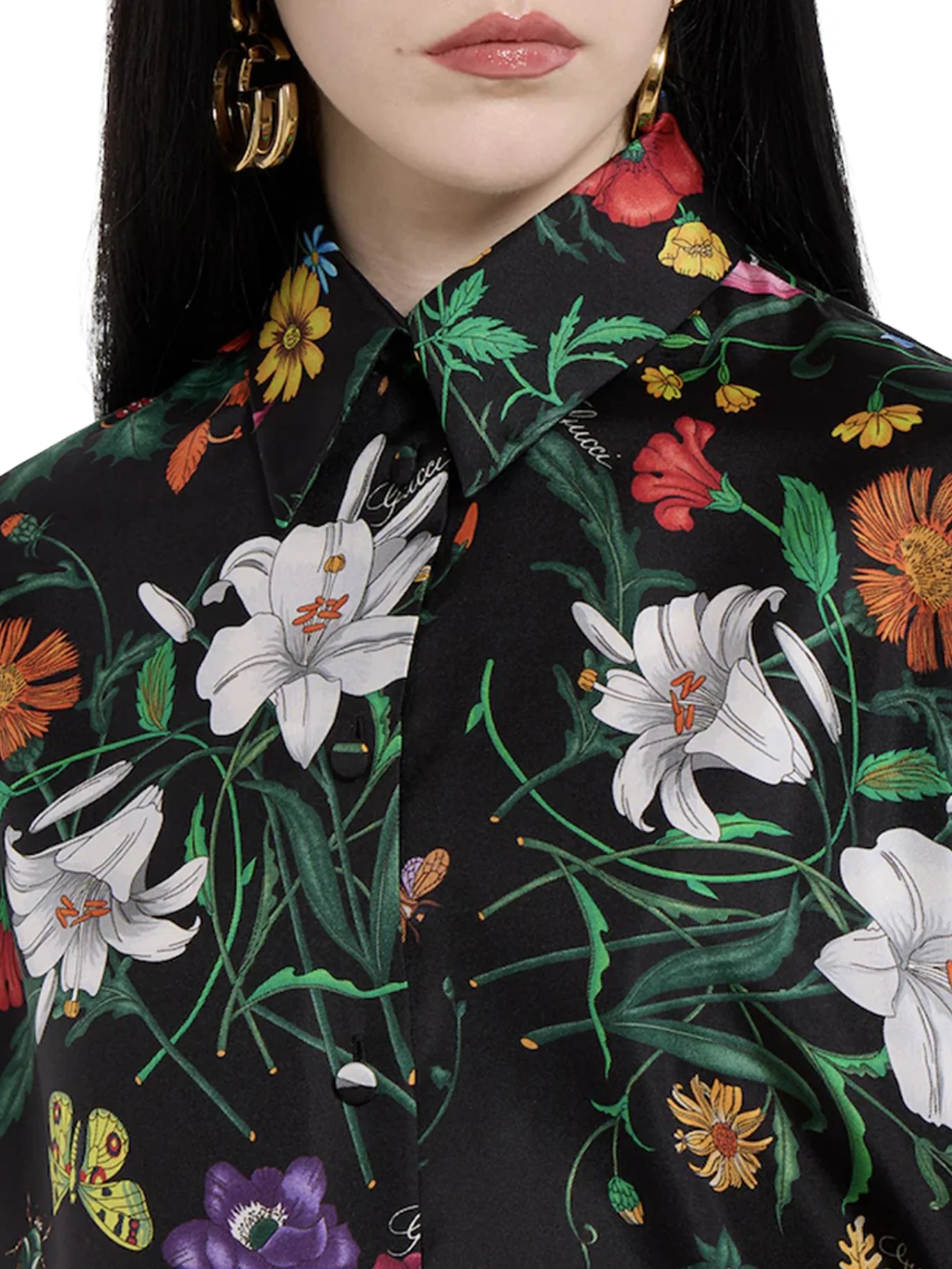 PRINTED SILK TWILL SHIRT - Image 4