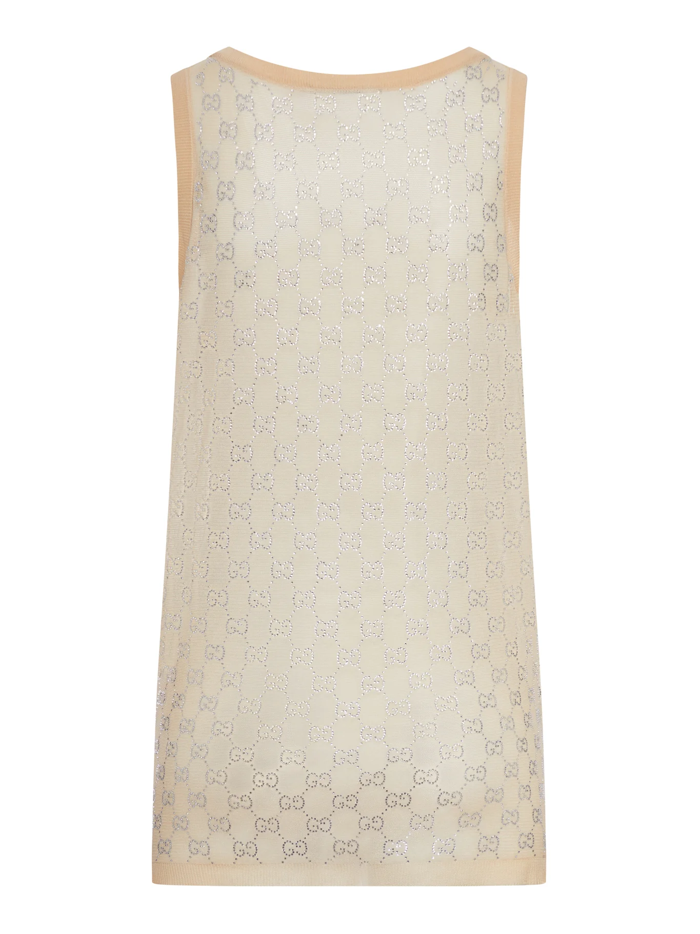 SILK TOP WITH ALL-OVER "GG" PATTERN - Image 4