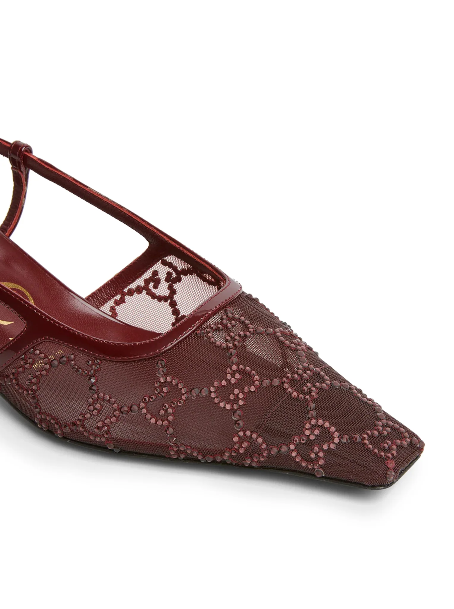 SLINGBACK PUMPS WITH GG CRYSTALS - Image 7