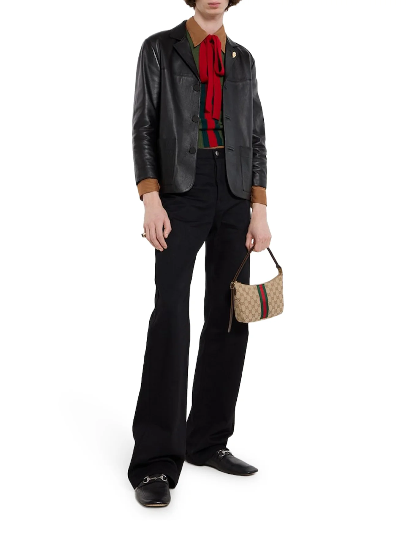 SMALL SHOULDER BAG WITH LUNETTE - Image 3