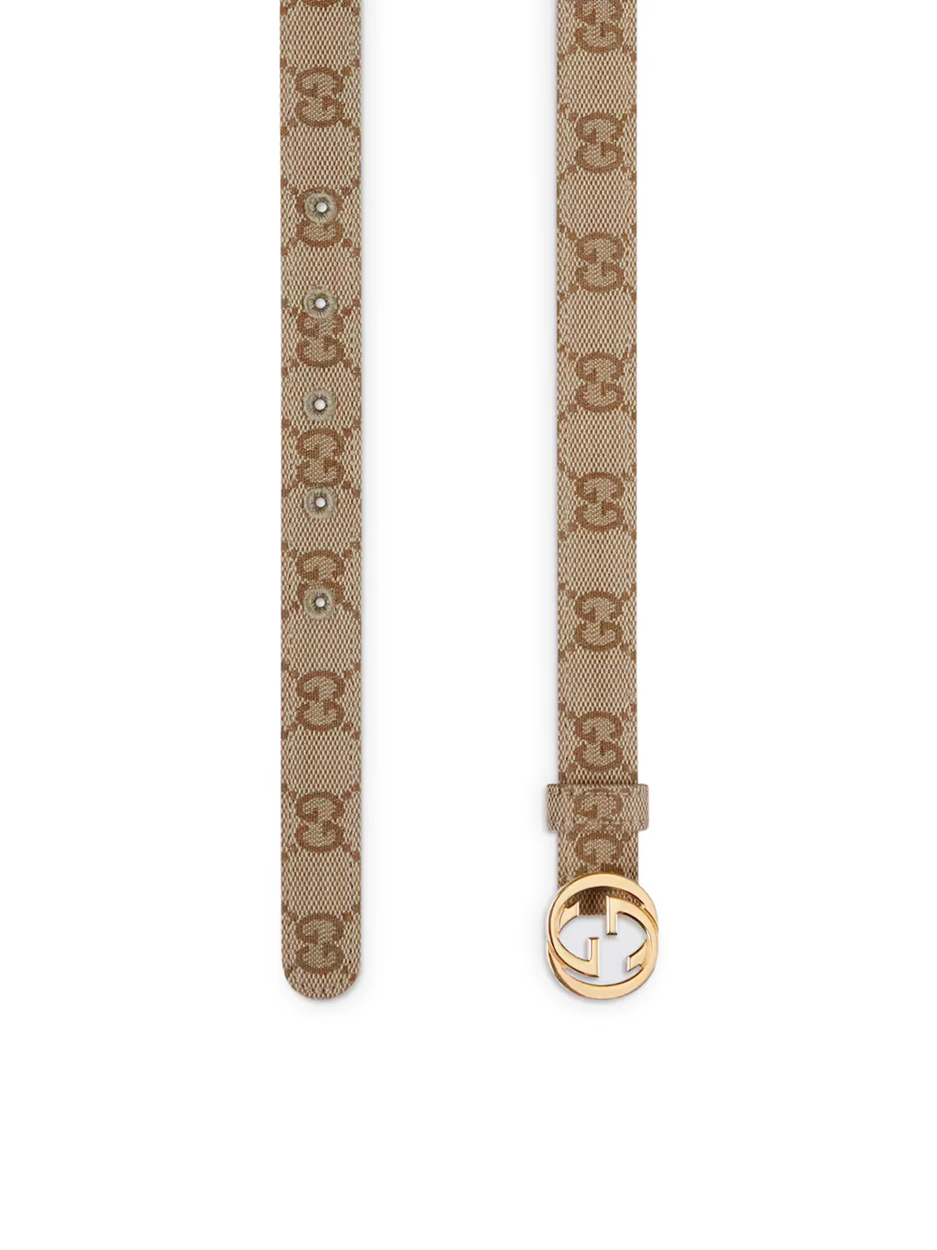 THIN BELT WITH GG CROSS BUCKLE - Image 4