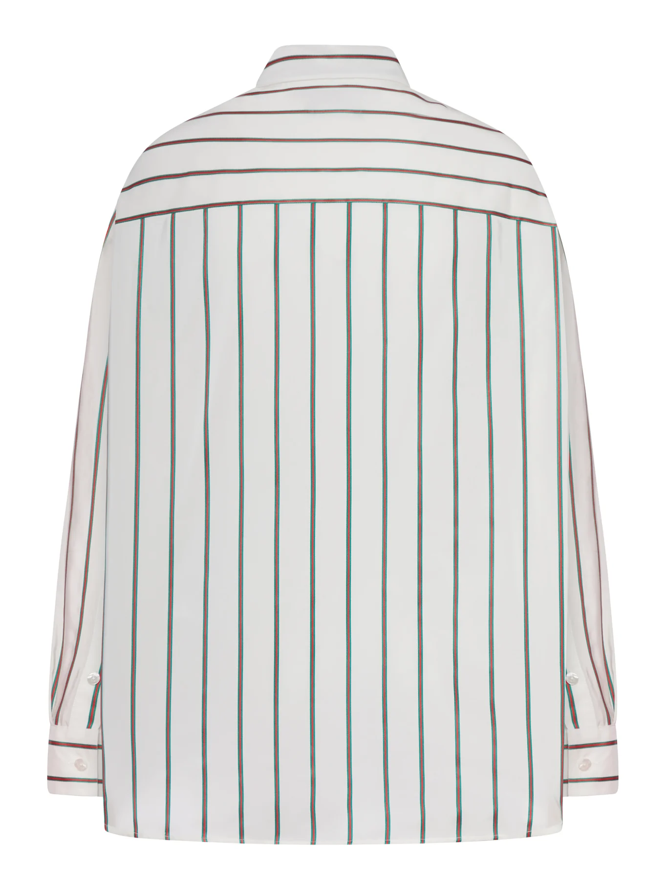 VERTICAL STRIPED SILK SHIRT - Image 4