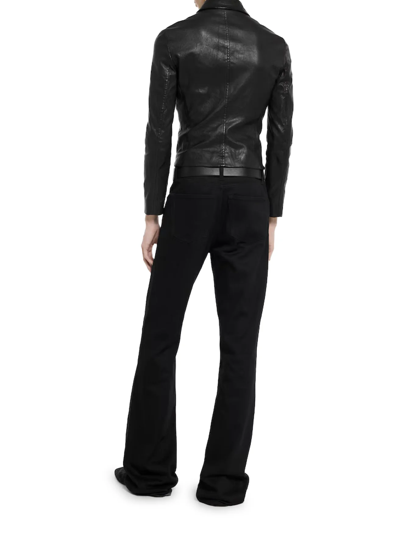 WASHED STRETCH NAPPA LEATHER JACKET - Image 4