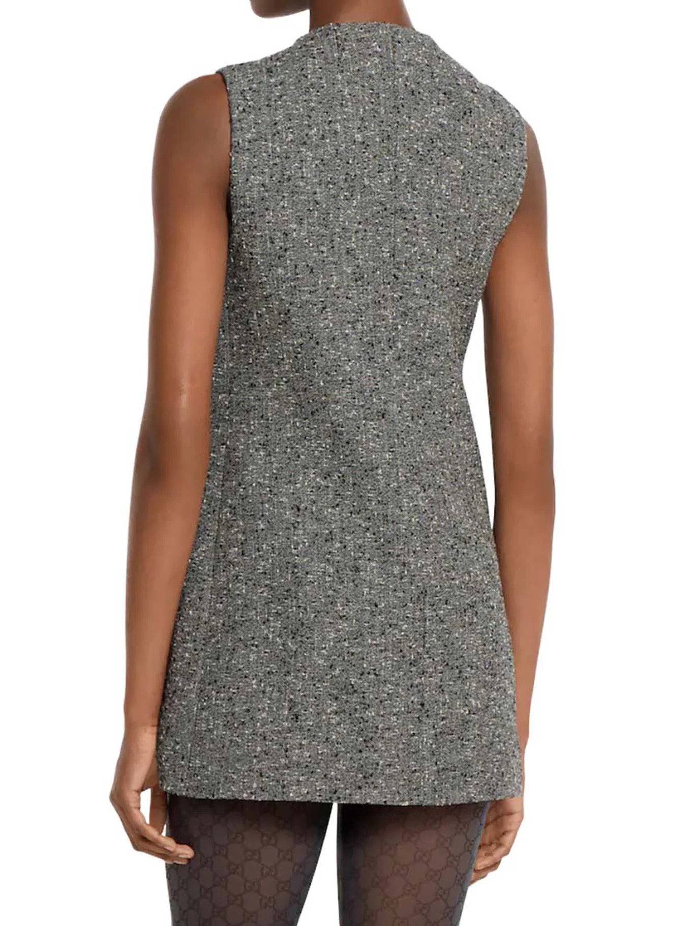 WOOL DRESS WITH OVERSIZED BUTTONS - Image 4