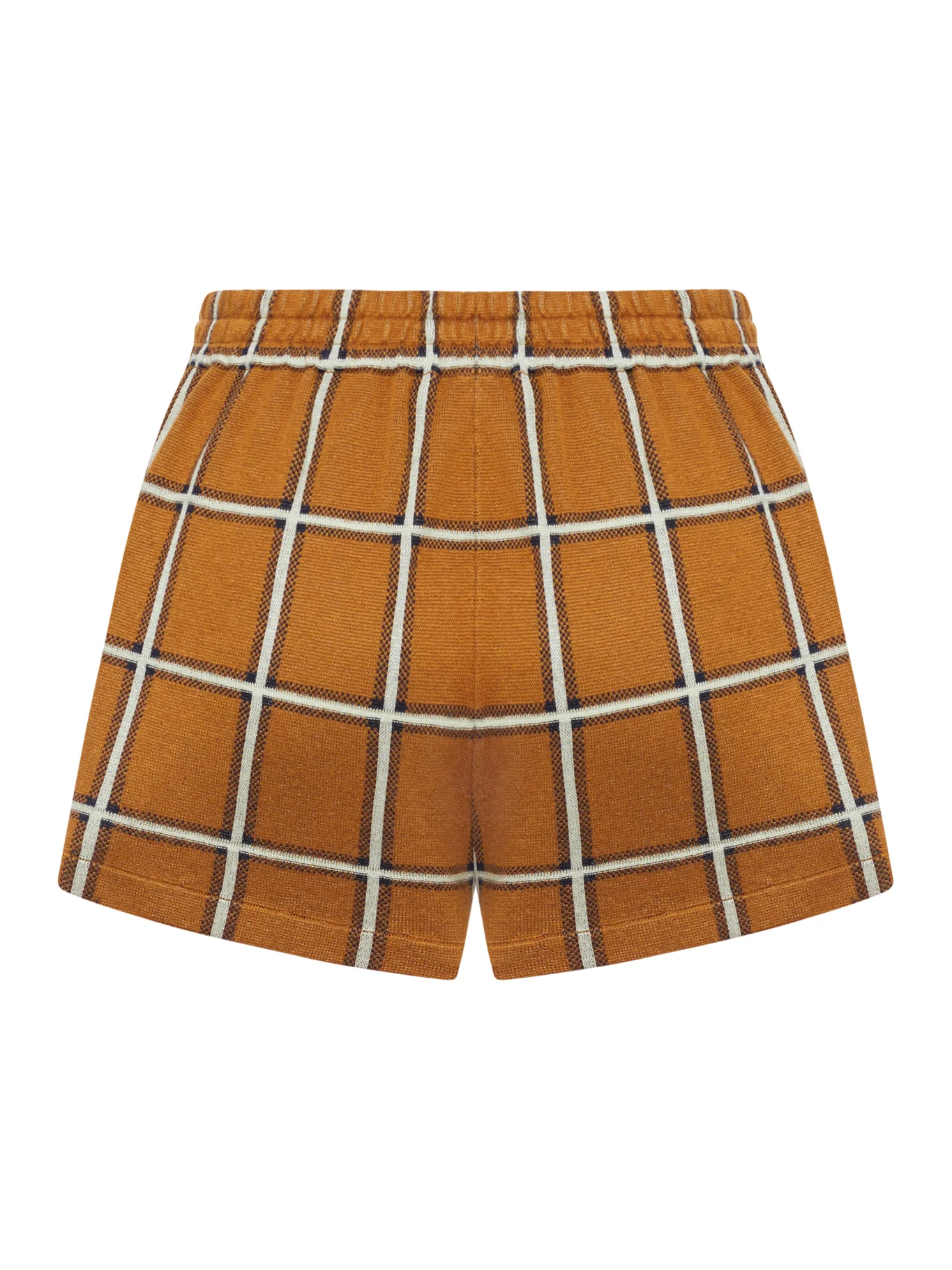 SILK BLEND CHECKED SHORTS - Image 2