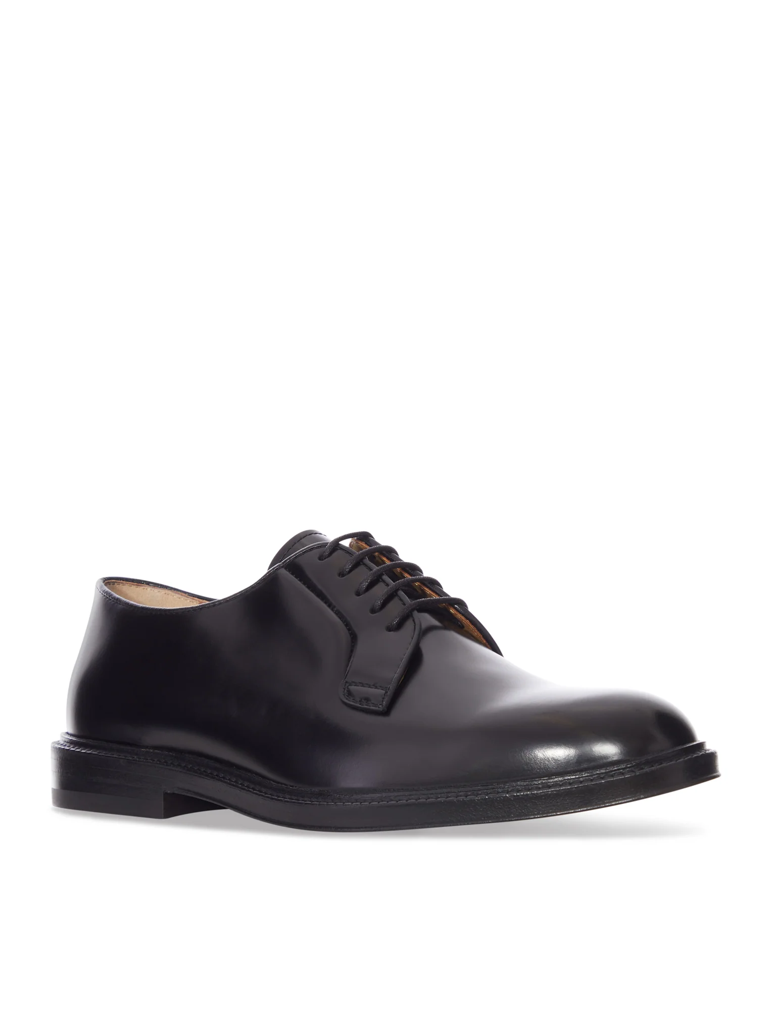 SERGENT LACE-UP SHOES IN BLACK LEATHER AND LEATHER SOLE - Image 2
