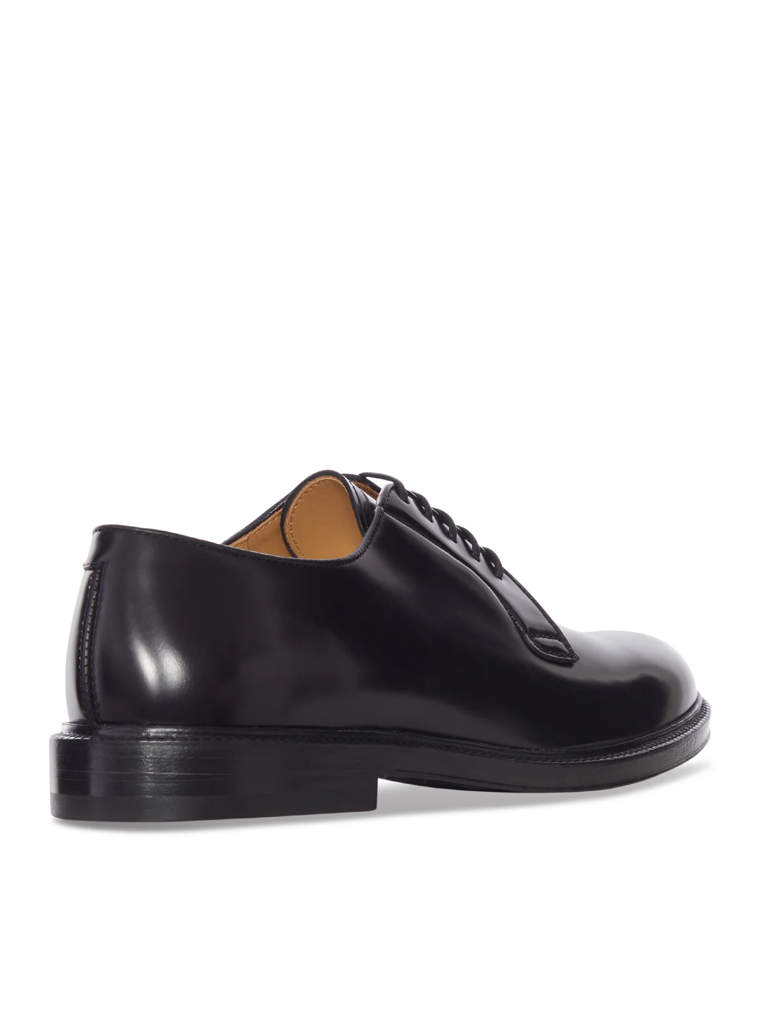 SERGENT LACE-UP SHOES IN BLACK LEATHER AND LEATHER SOLE - Image 3