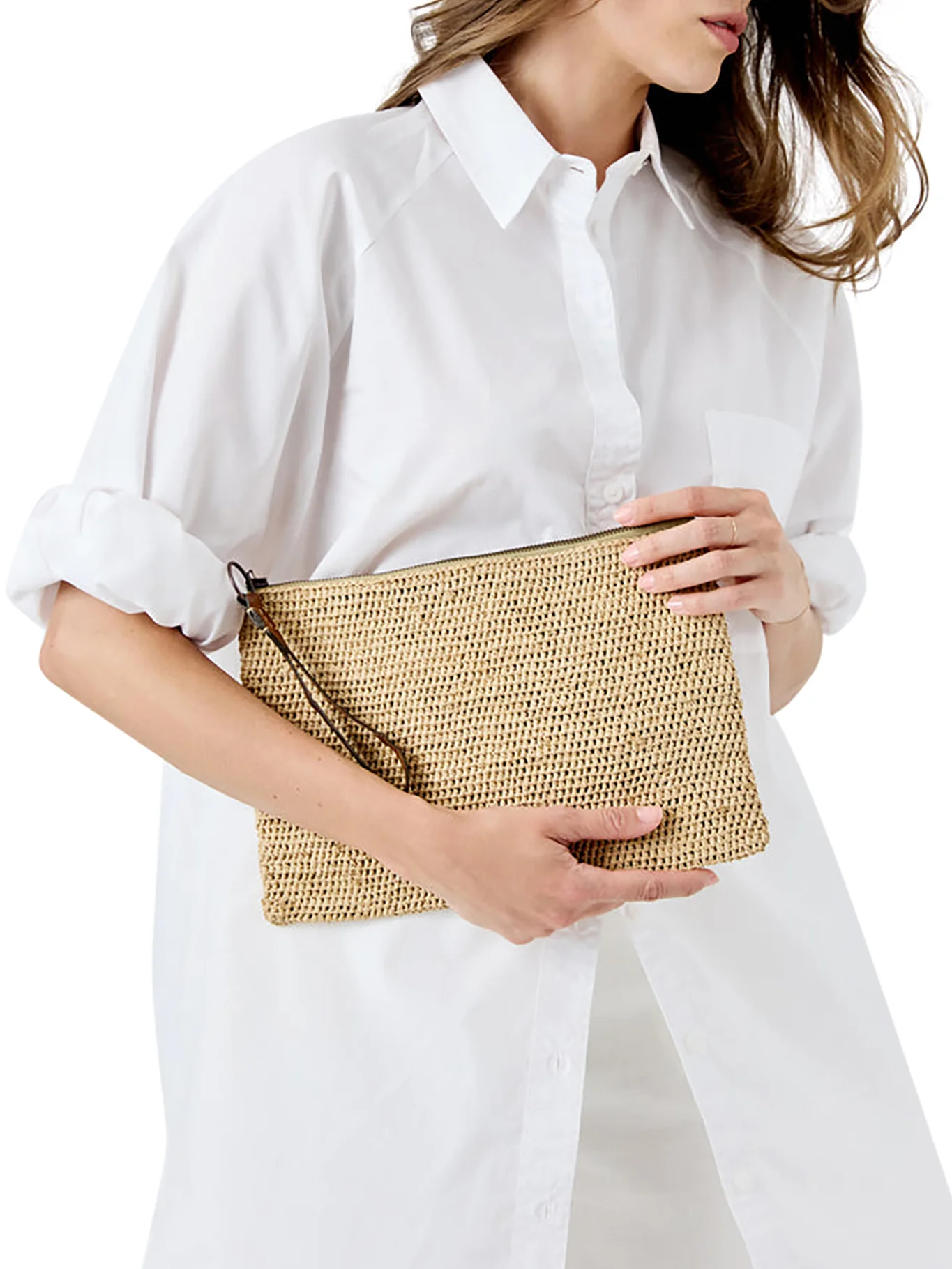 AMPY RAFFIA CLUTCH - Image 3