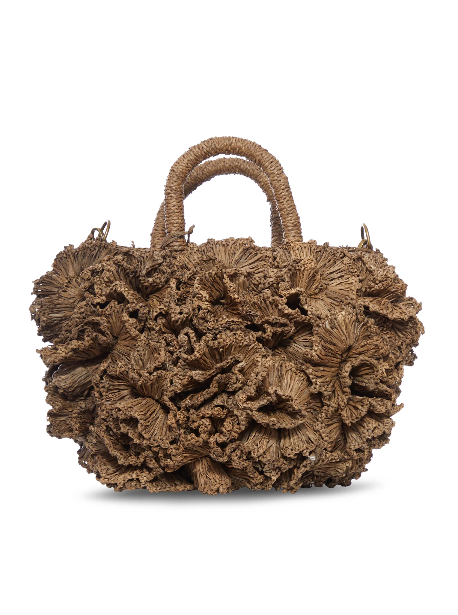 CORAL RAFFIA BAG - Image 3
