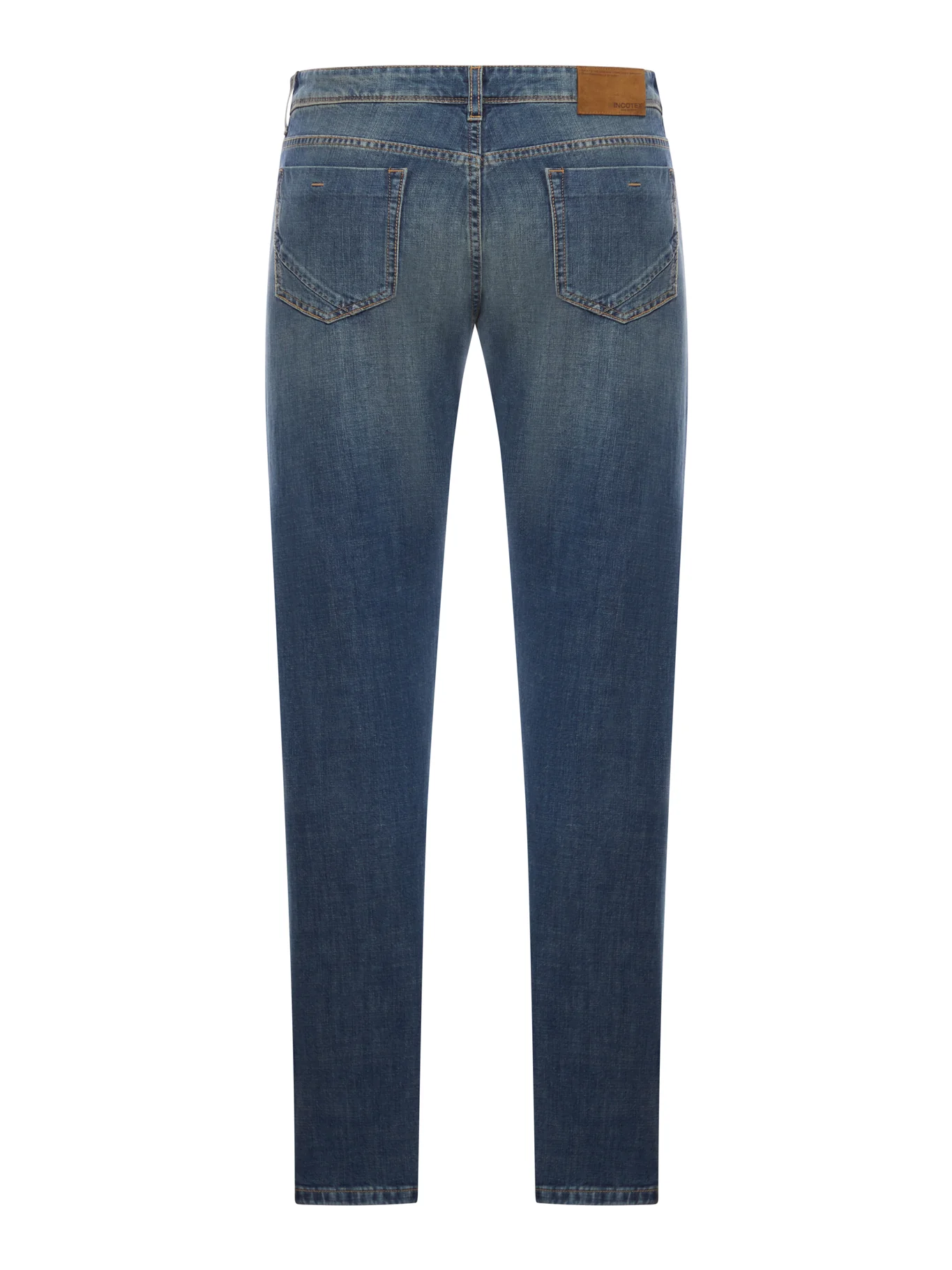 MEDIUM WASH BLUE COTTON DENIM JEANS - Image 2