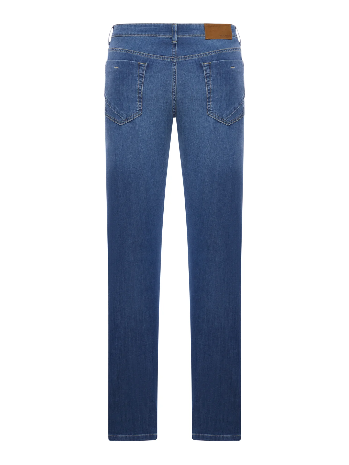 SLIM FIT MEDIUM WASH COTTON DENIM JEANS - Image 2