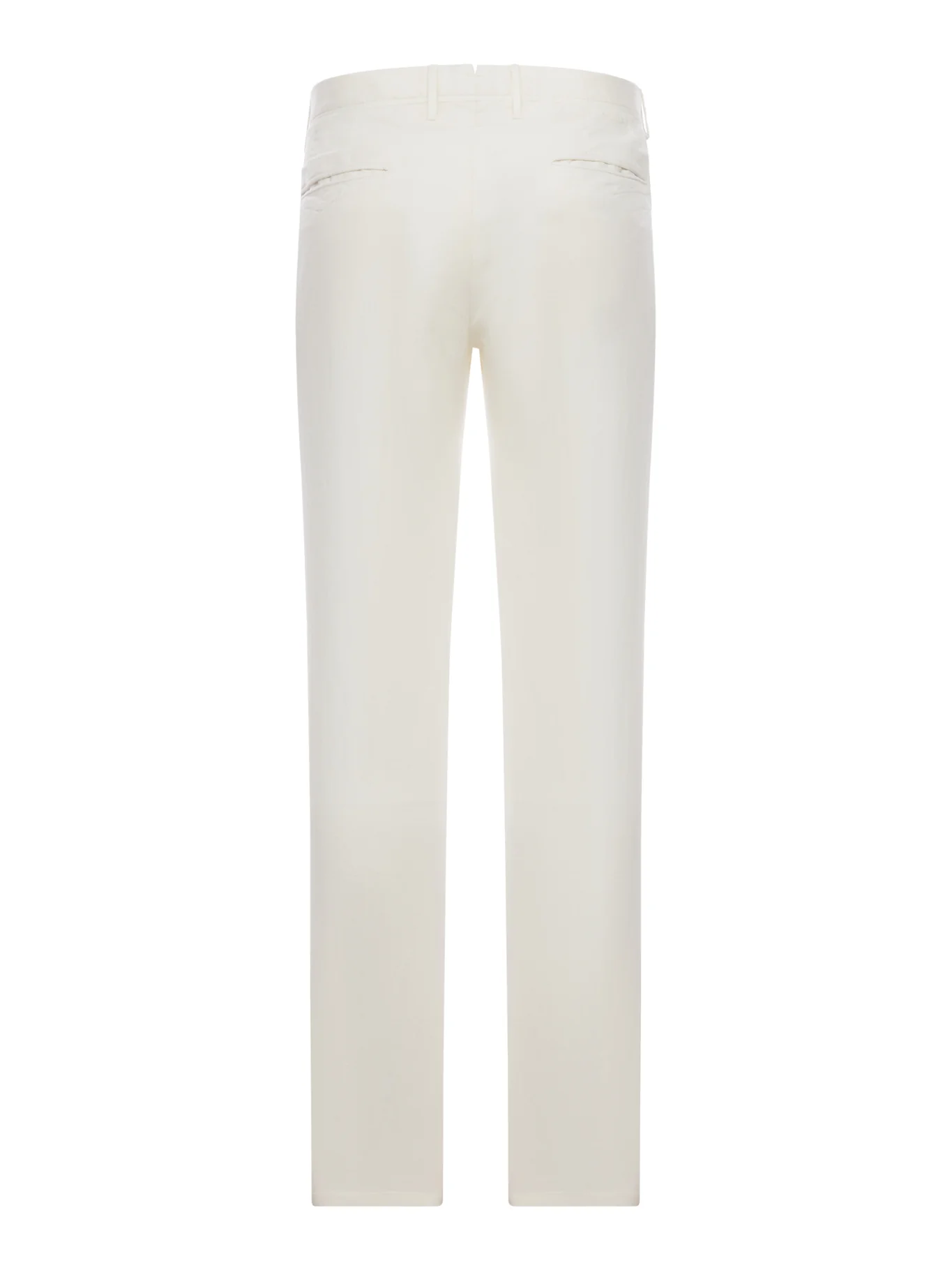 STRETCH COTTON AND LINEN BLEND TROUSERS - Image 2