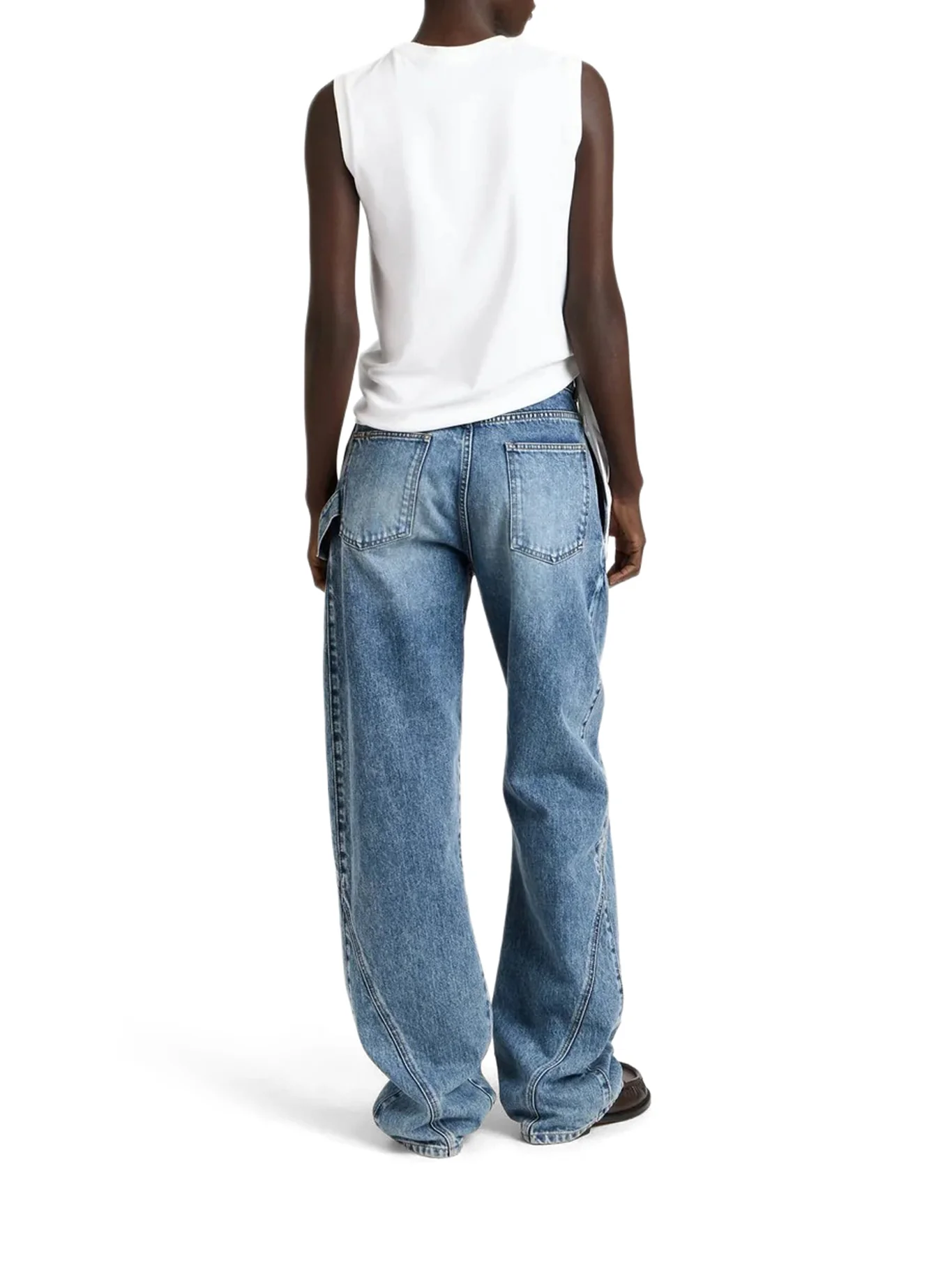 COTTON TANK TOP WITH KNOTTED HEM - Image 3