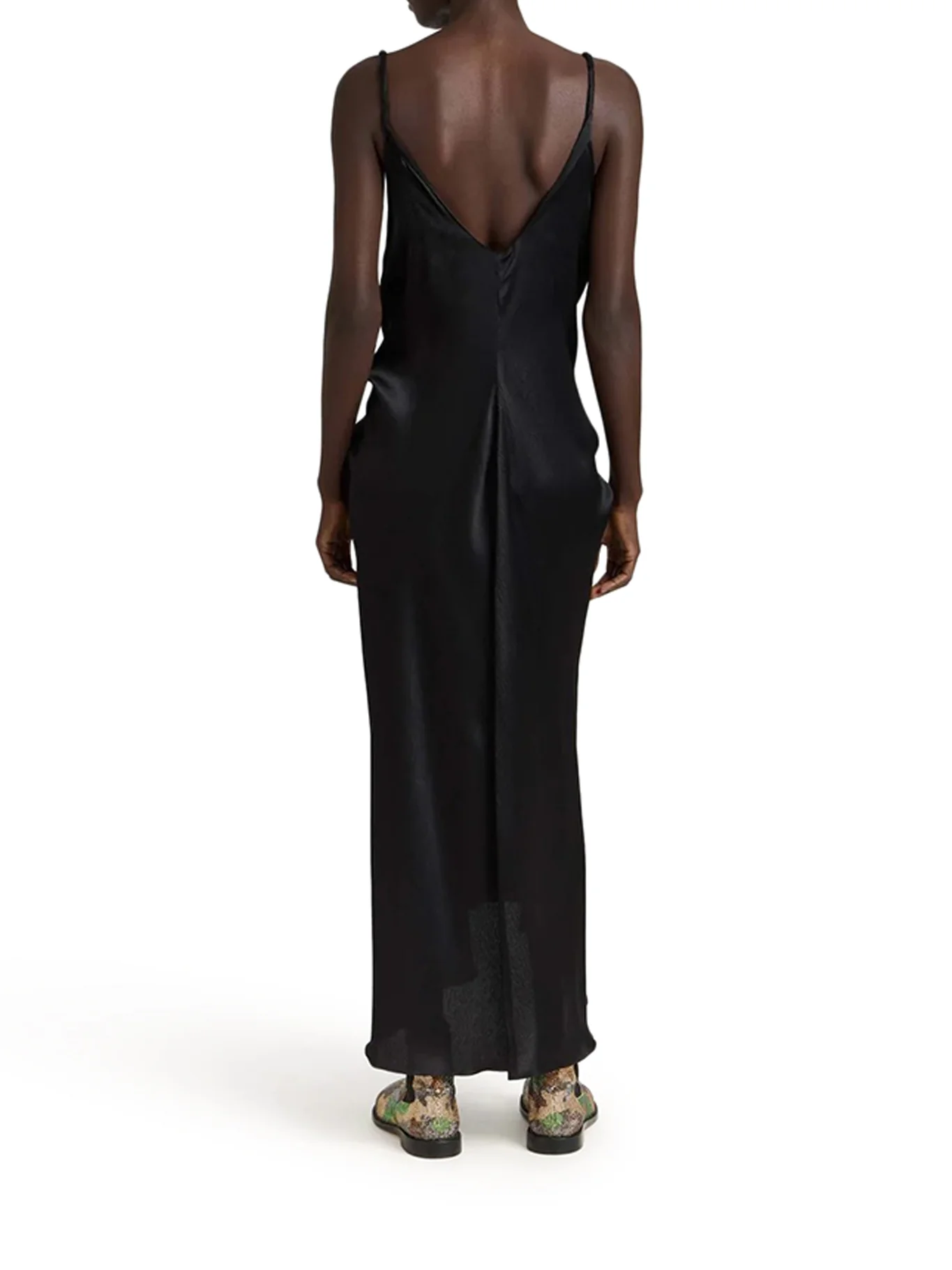 SILK DRESS WITH KNOT AT THE WAIST - Image 3