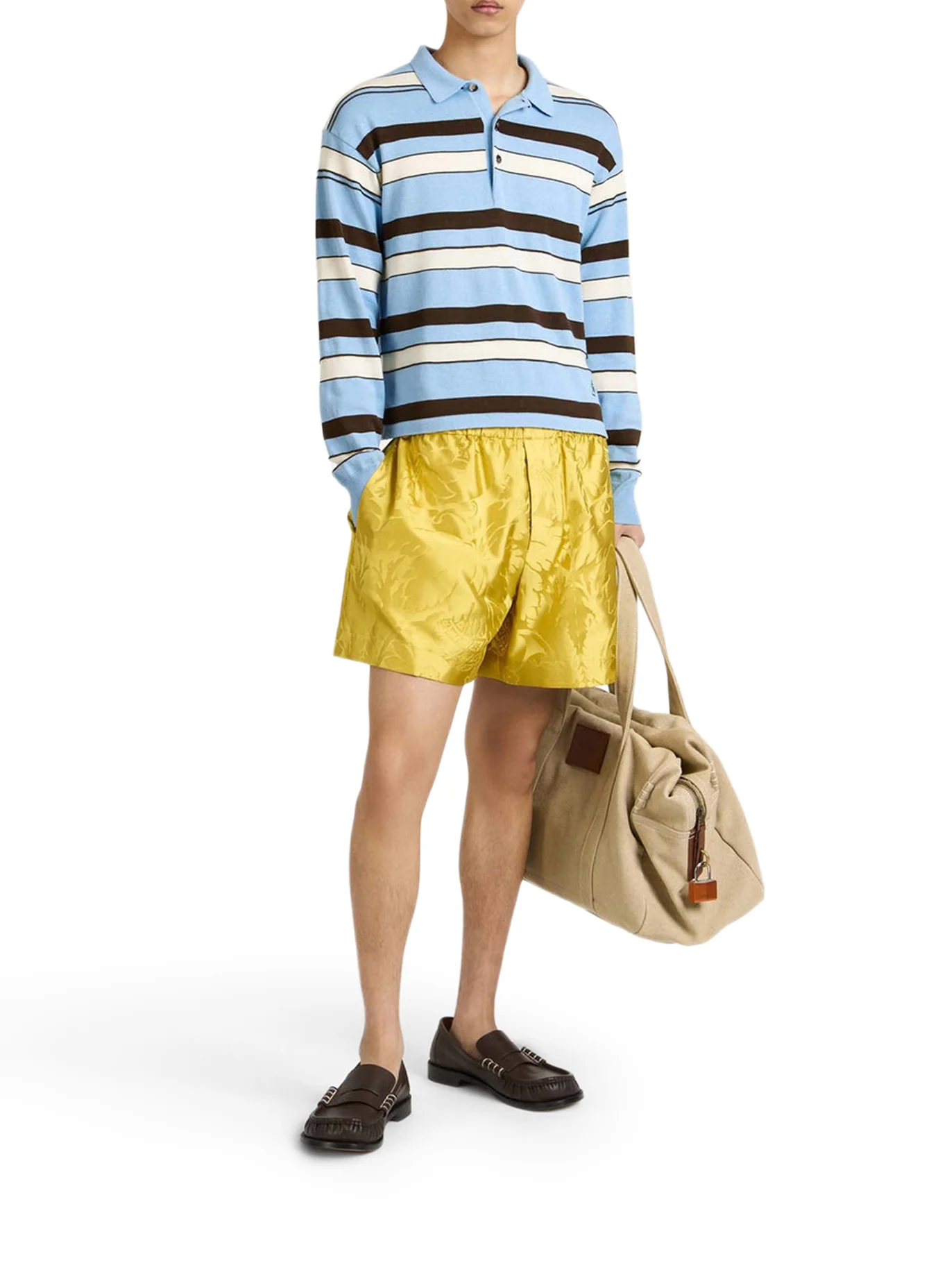 STRIPED KNITTED RUGBY POLO - Image 2