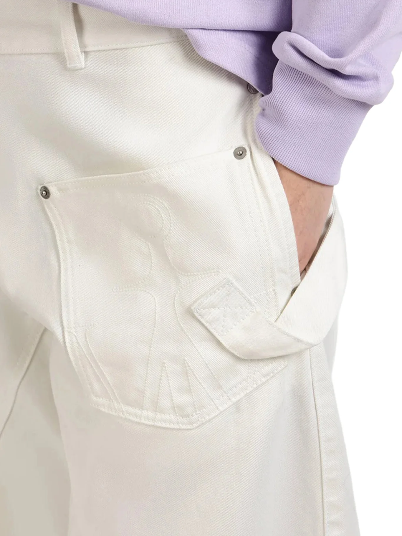 TWISTED DENIM WORKER JEANS - Image 4