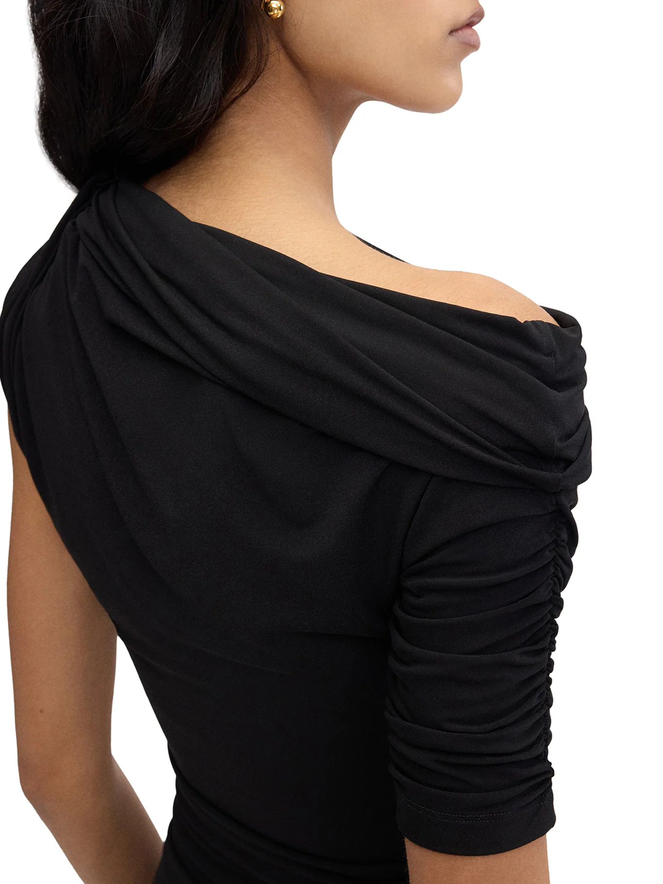 DRAPED MINI DRESS - Image 4