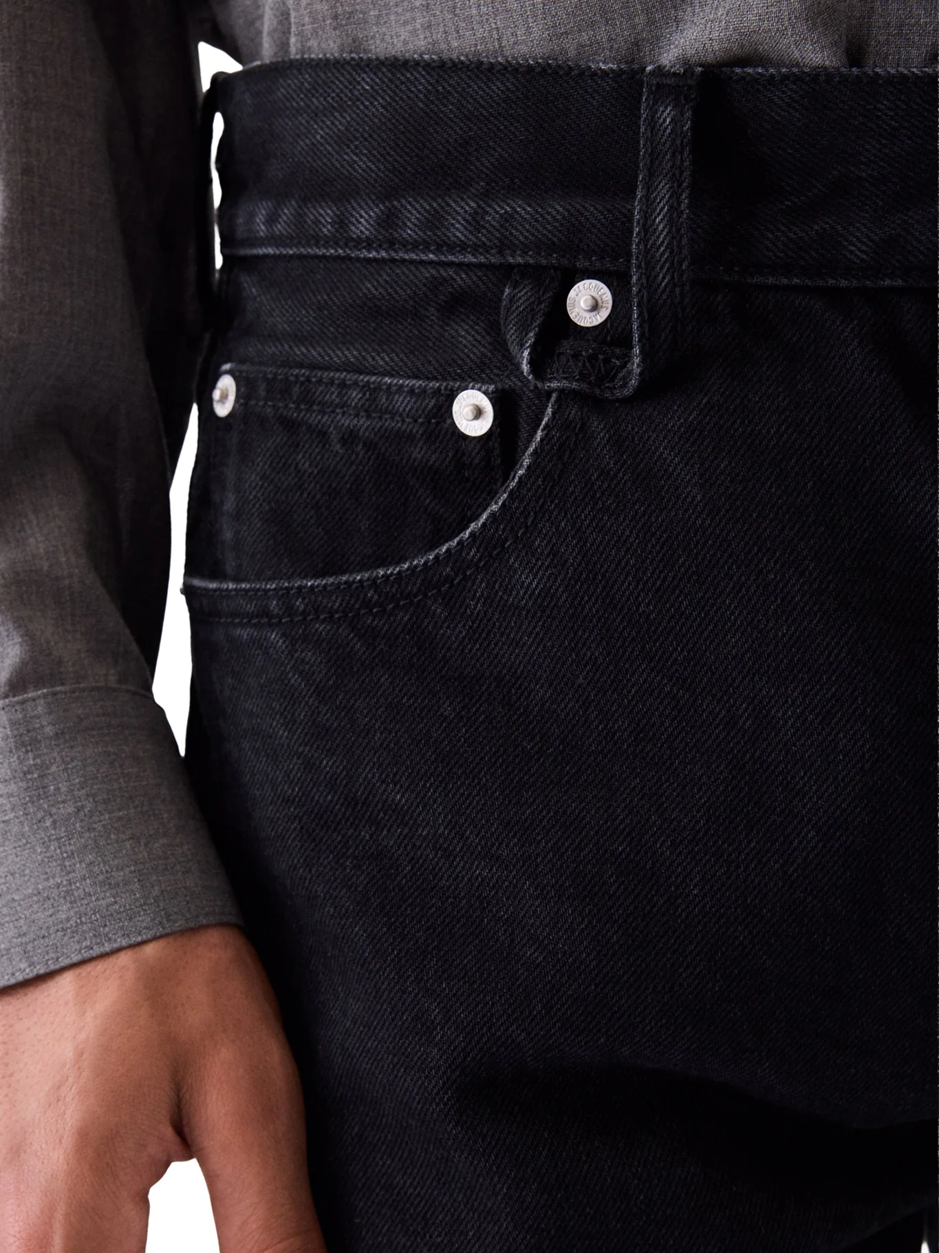 STRAIGHT PANTS IN DE-NÎMES DENIM - Image 5