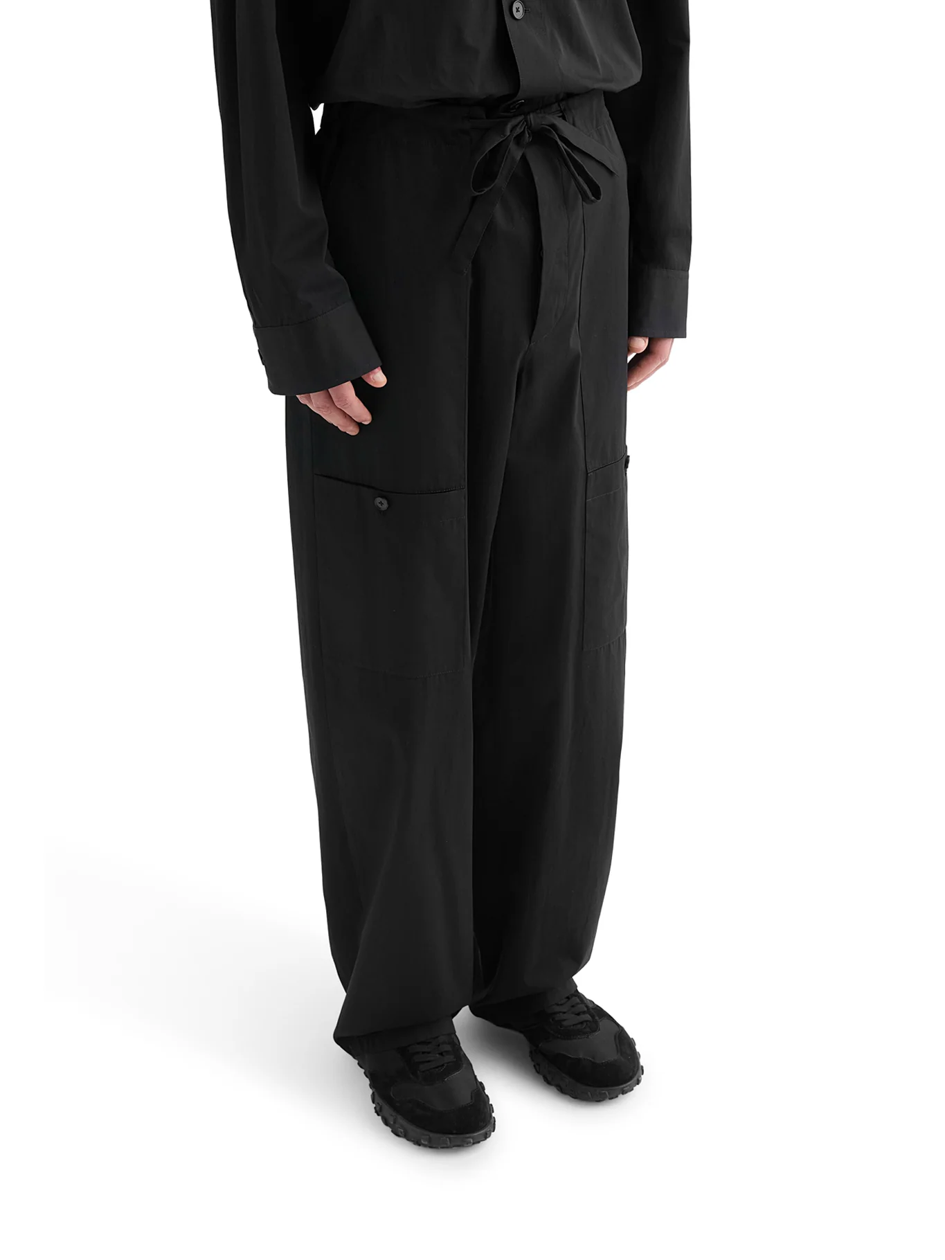 COTTON POPLIN CARGO PANTS - Image 5
