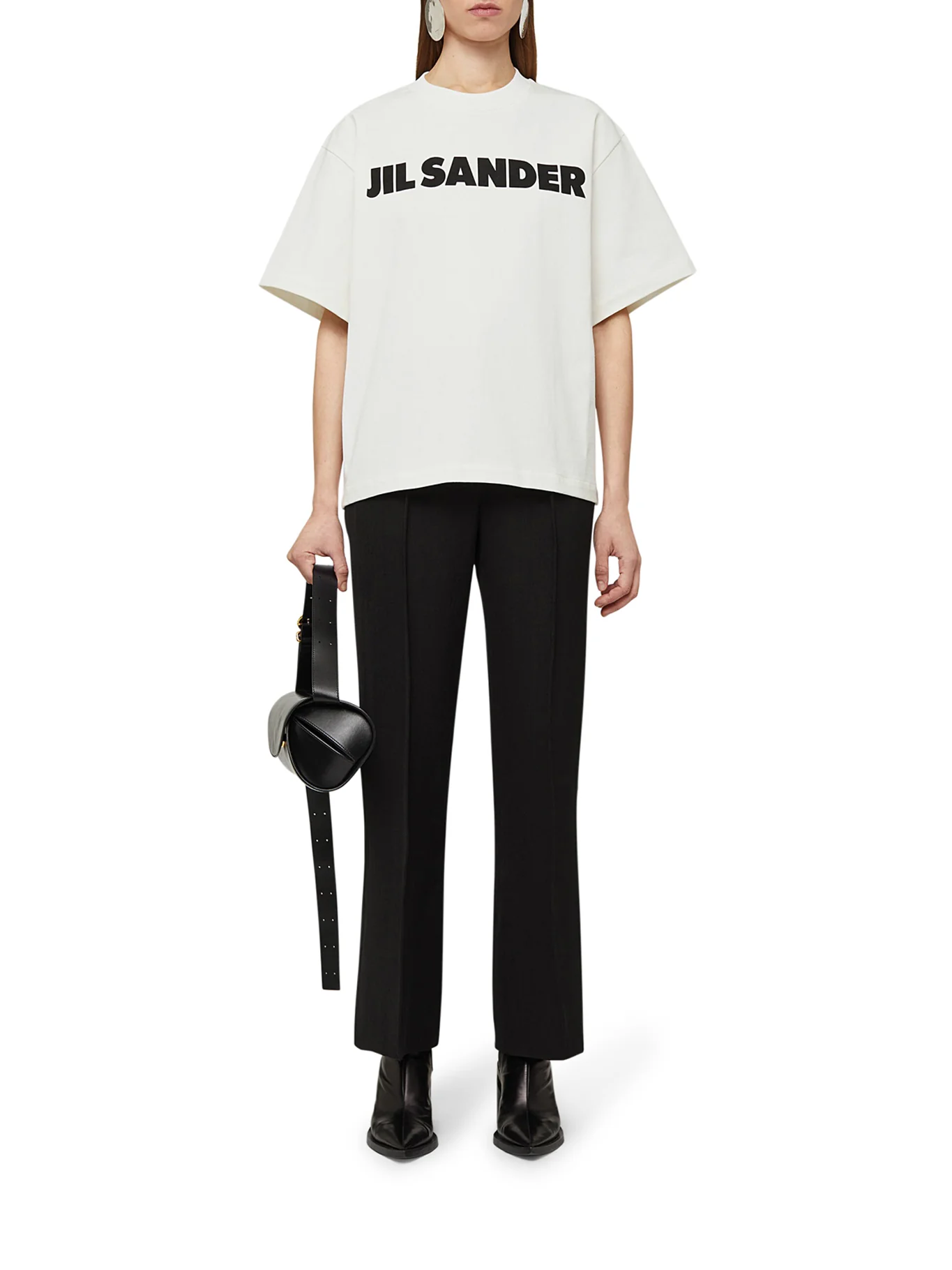 COTTON T-SHIRT WITH CONTRASTING LOGO - Image 2