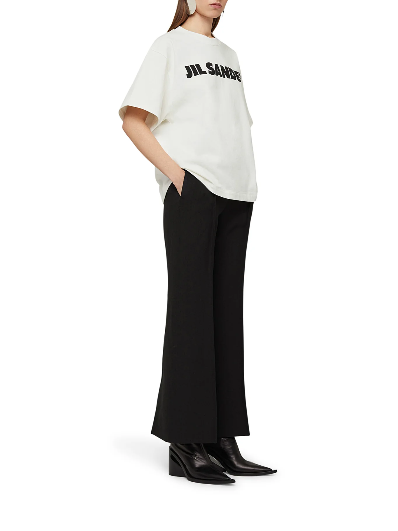 COTTON T-SHIRT WITH CONTRASTING LOGO - Image 3