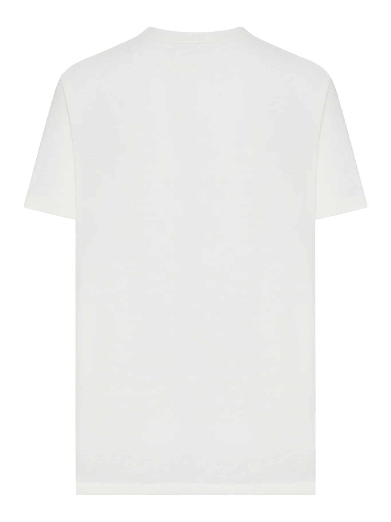 CREW NECK COTTON T-SHIRT WITH LOGO - Image 2