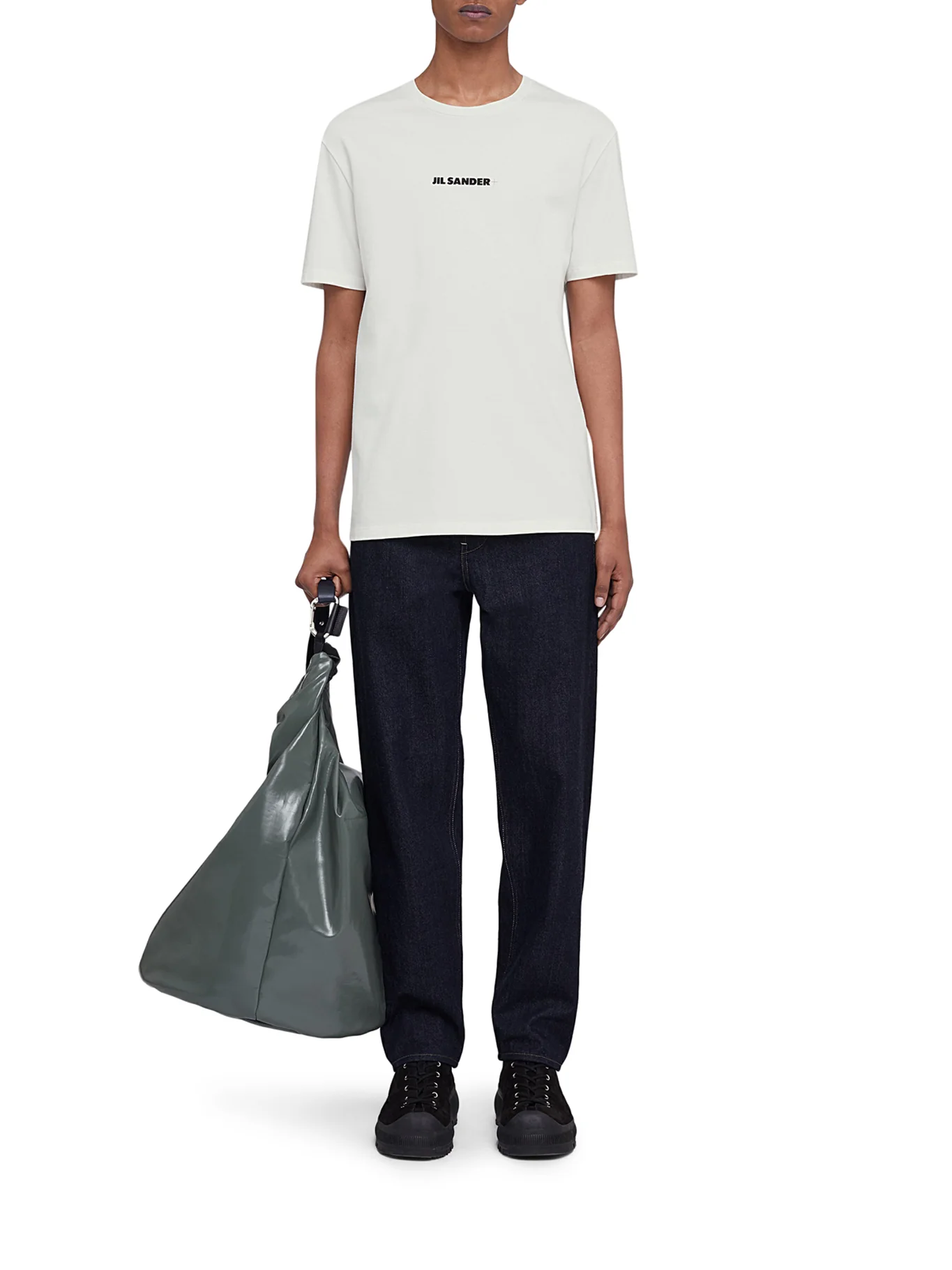 CREWNECK T-SHIRT WITH JIL SANDER LOGO - Image 2