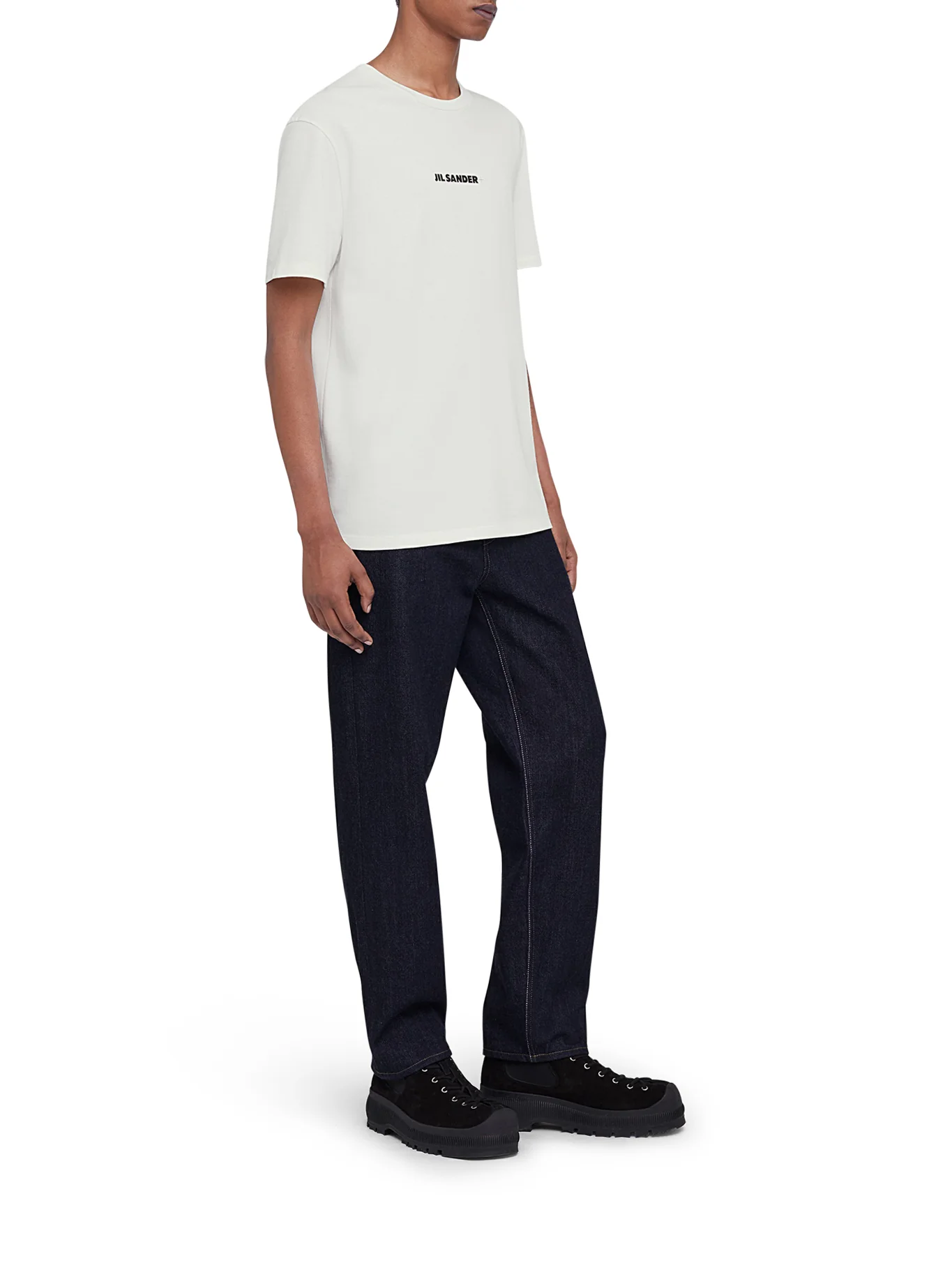 CREWNECK T-SHIRT WITH JIL SANDER LOGO - Image 3