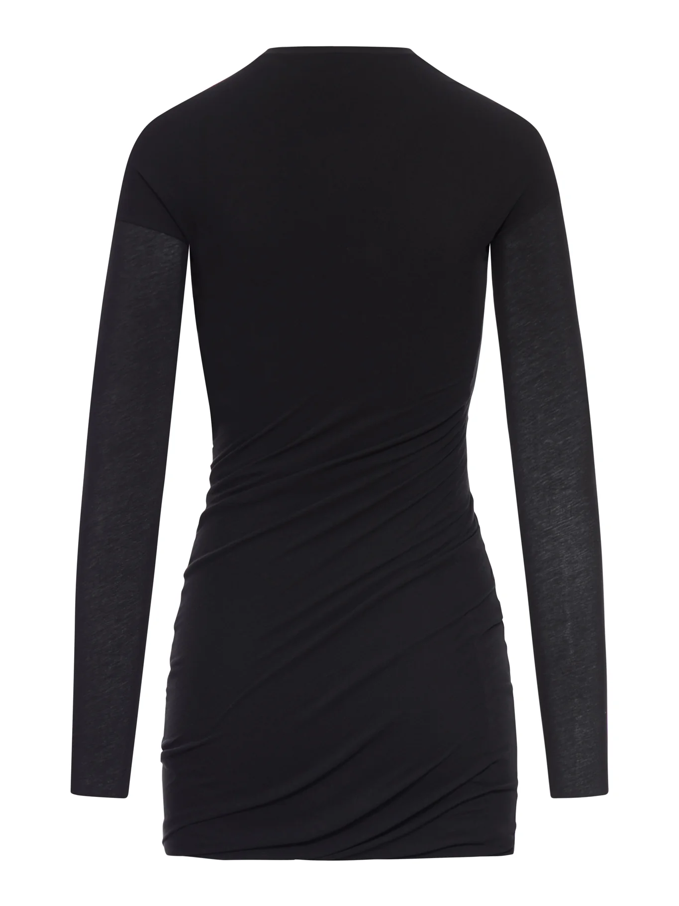 DOUBLE-LAYERED COTTON MINI DRESS - Image 2