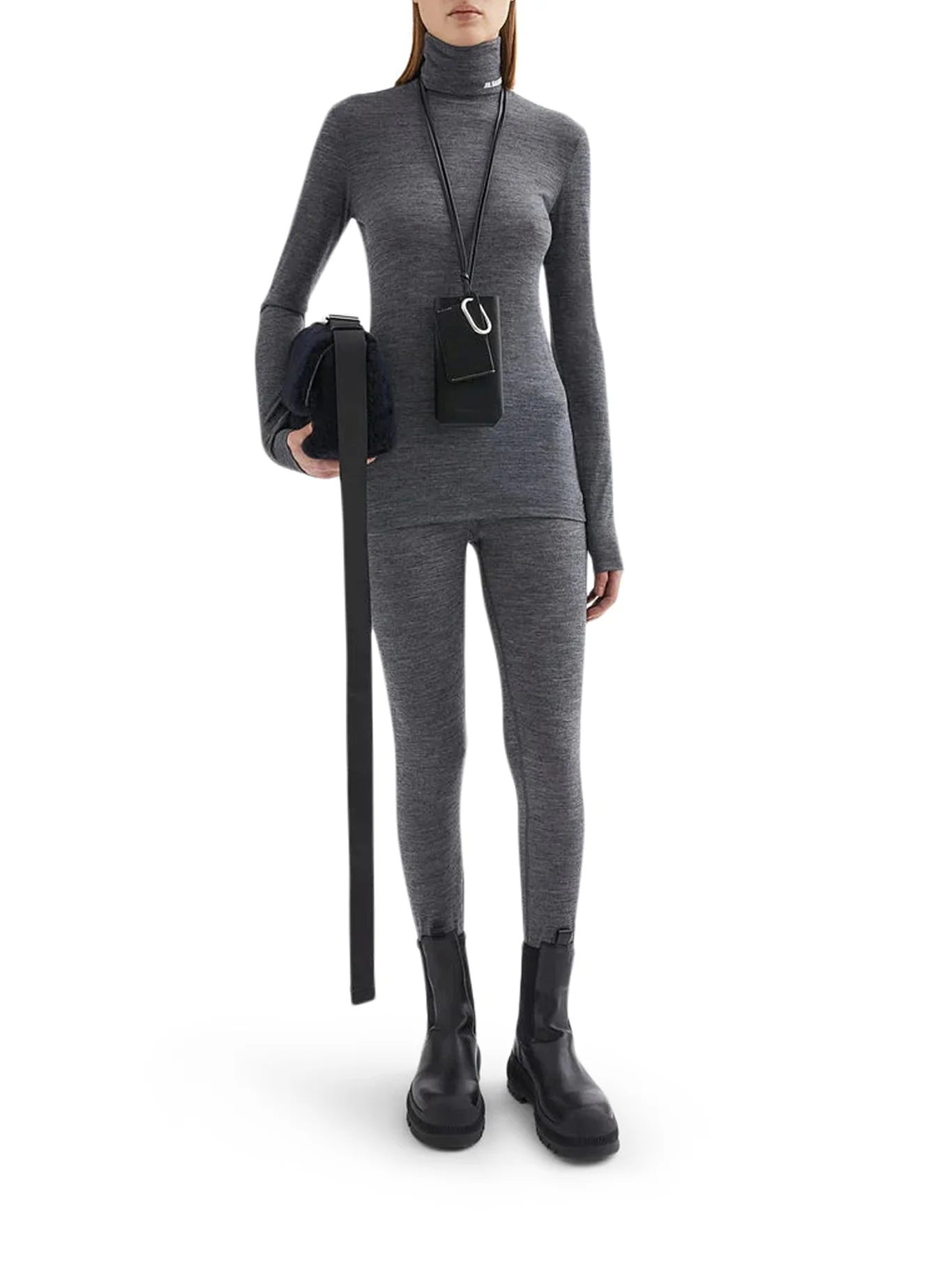 LONG-SLEEVED TOP WITH FUNNEL NECKLINE - Image 2
