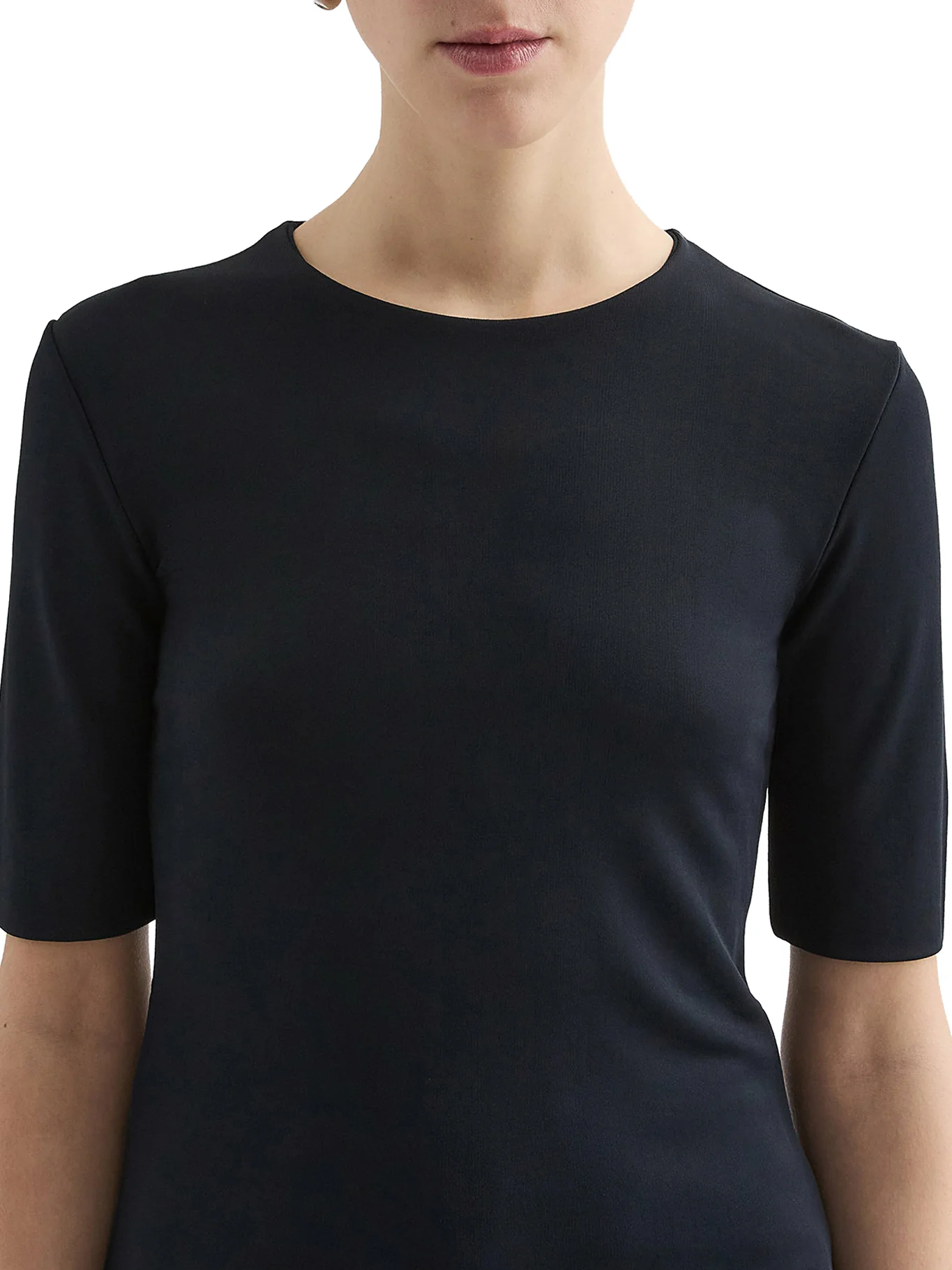 SHORT-SLEEVED CREPE T-SHIRT - Image 5