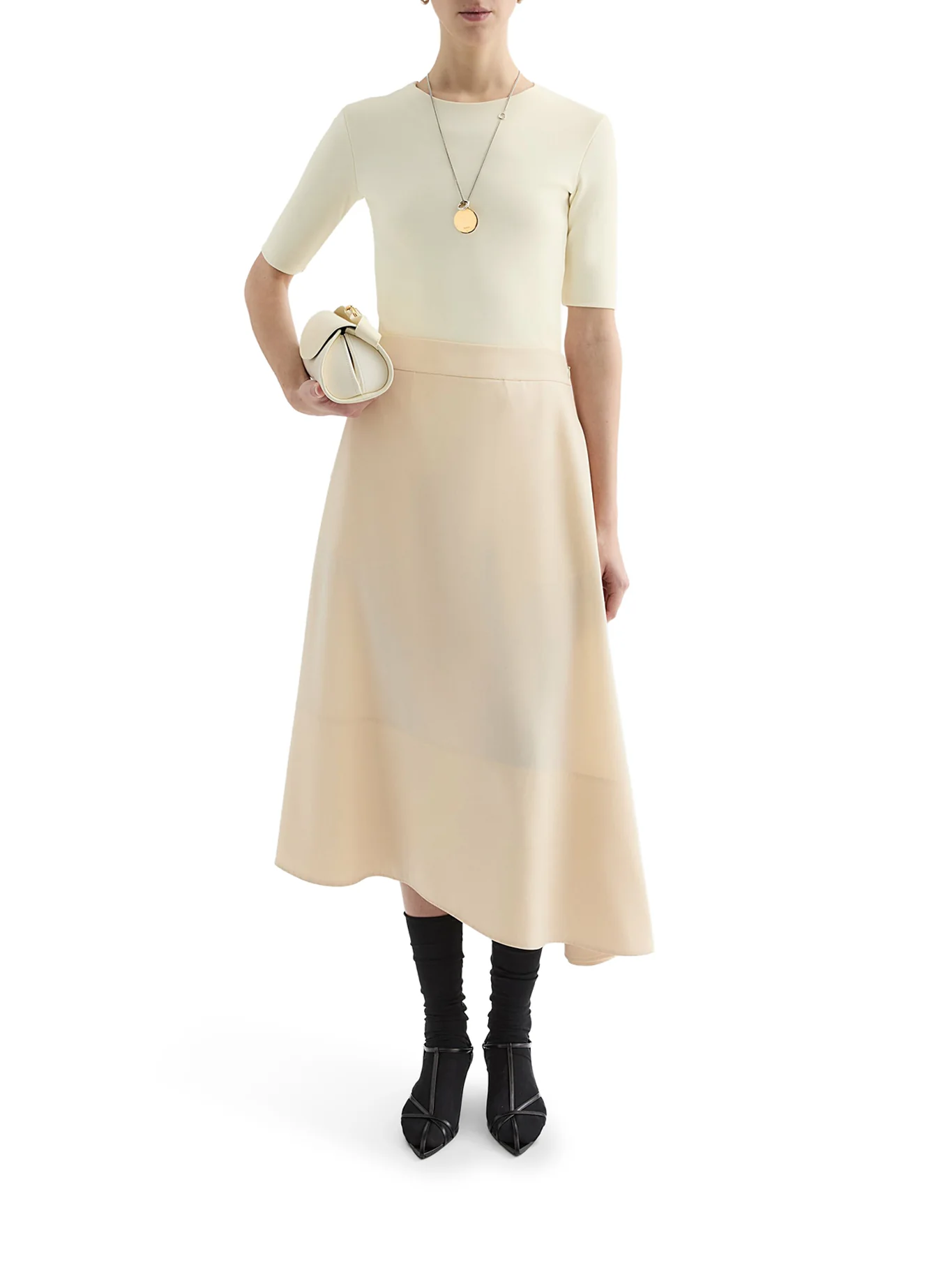 SHORT-SLEEVED CREPE T-SHIRT - Image 2
