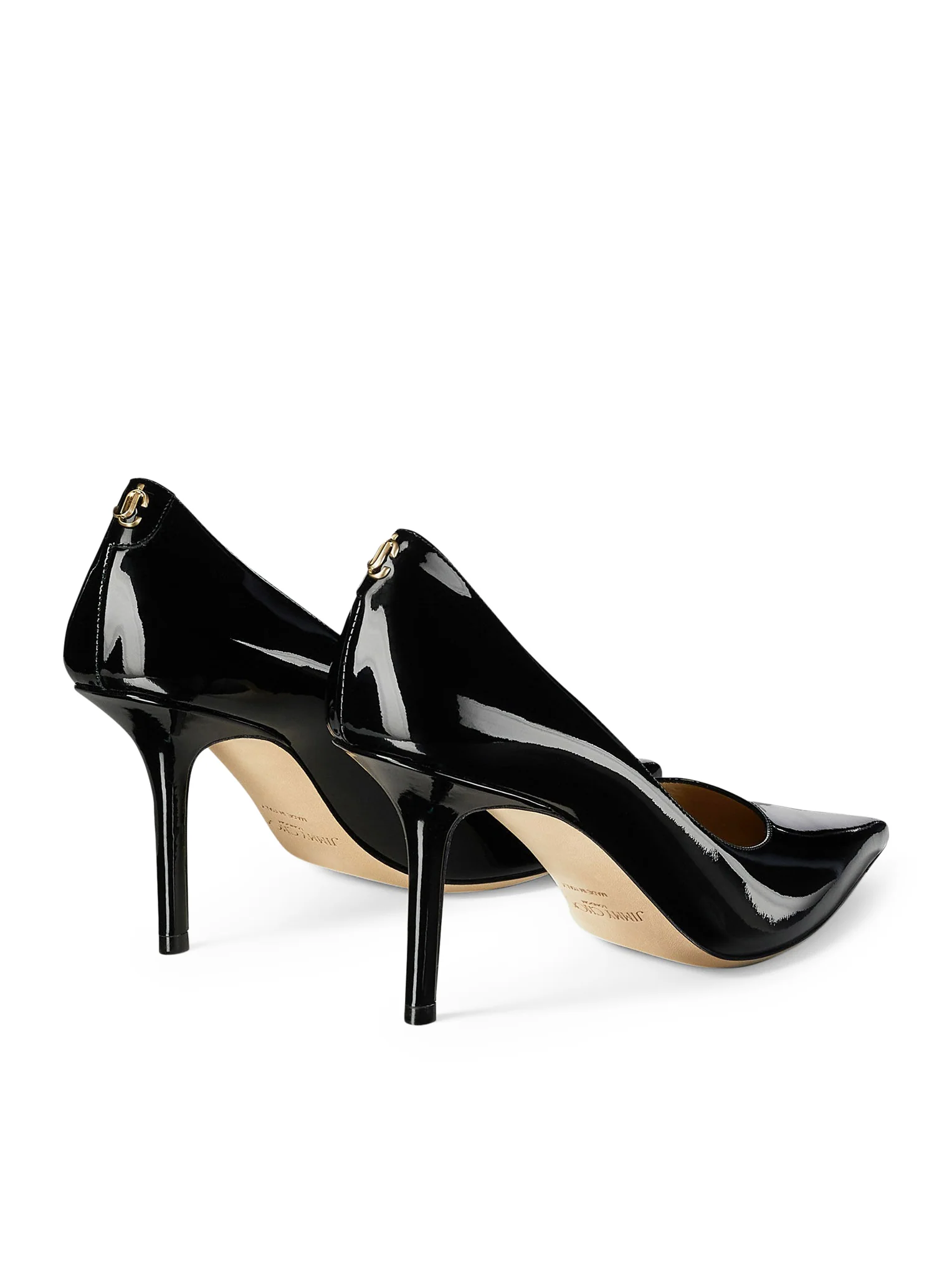 PATENT LEATHER DECOLLETE WITH JC LOGO - Image 3