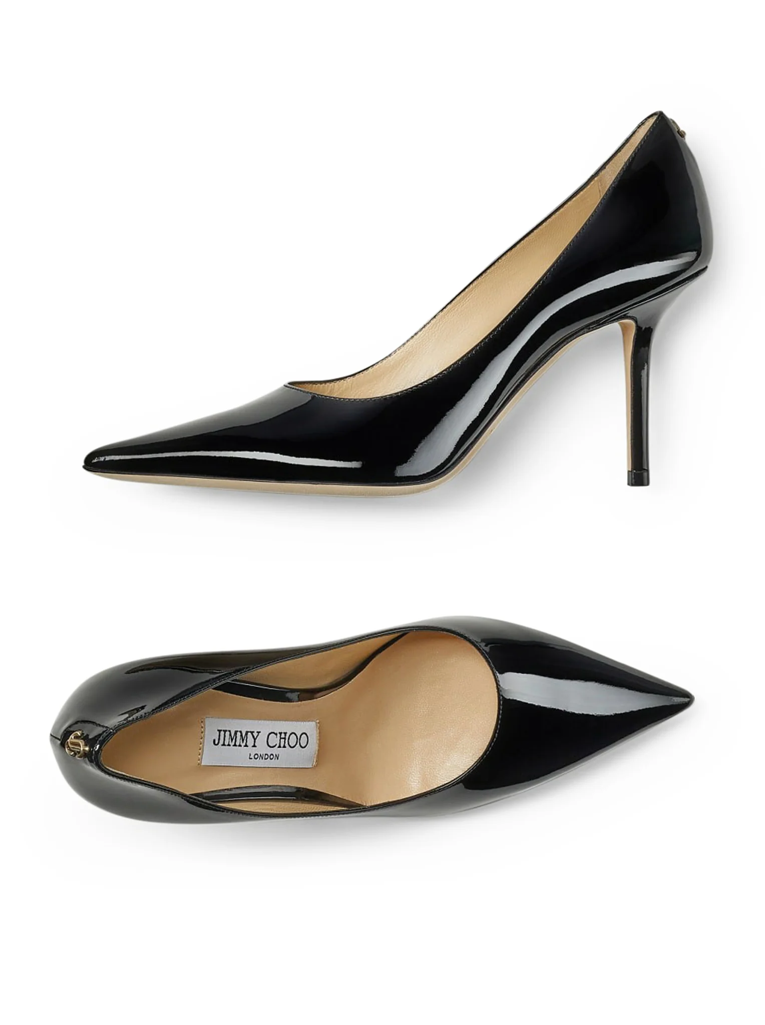 PATENT LEATHER DECOLLETE WITH JC LOGO - Image 5