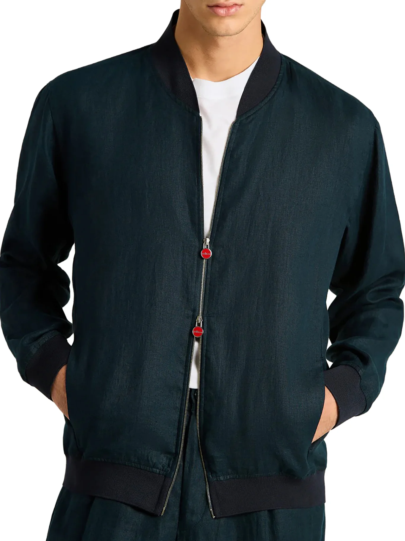 PURE LINEN JACKET WITH ZIP - Image 3