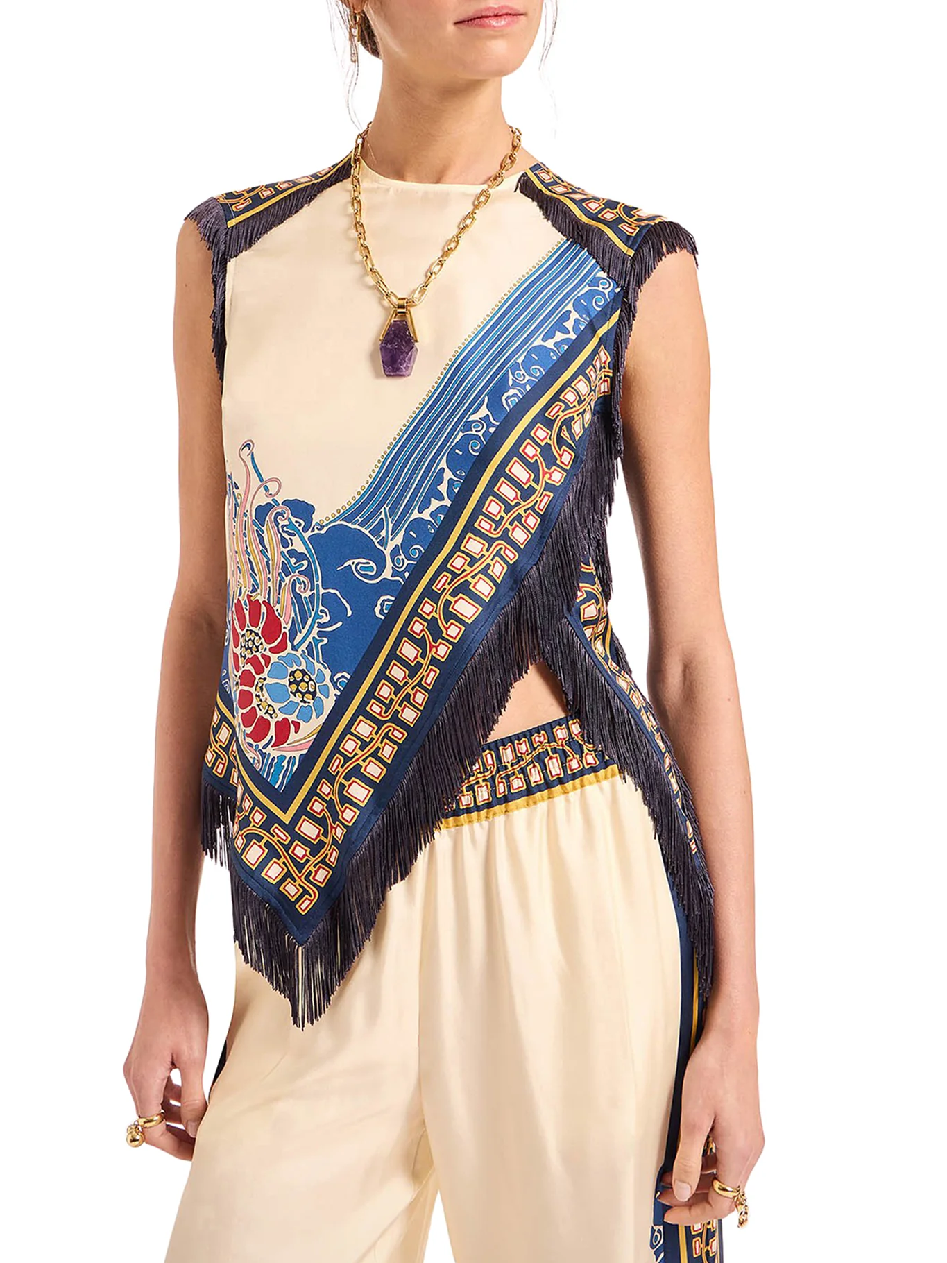 ASYMMETRIC SILK TOP - Image 3