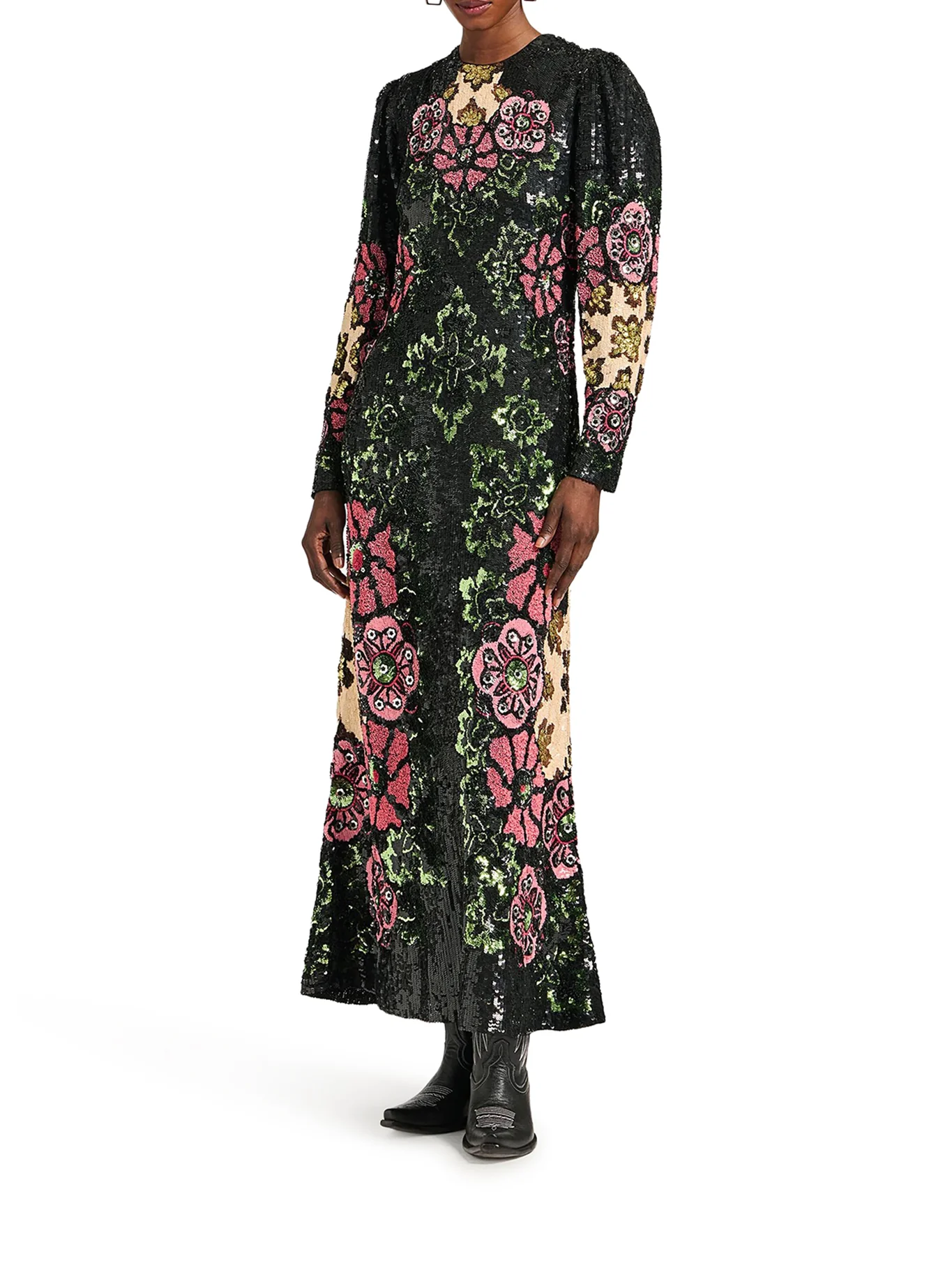 SEQUIN EMBROIDERED DRESS - Image 2