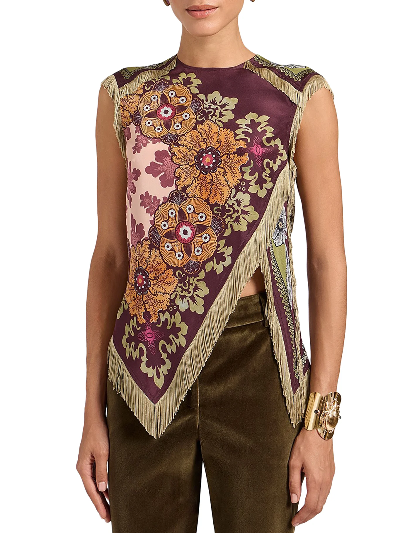 SILK FOULARD TOP - Image 3
