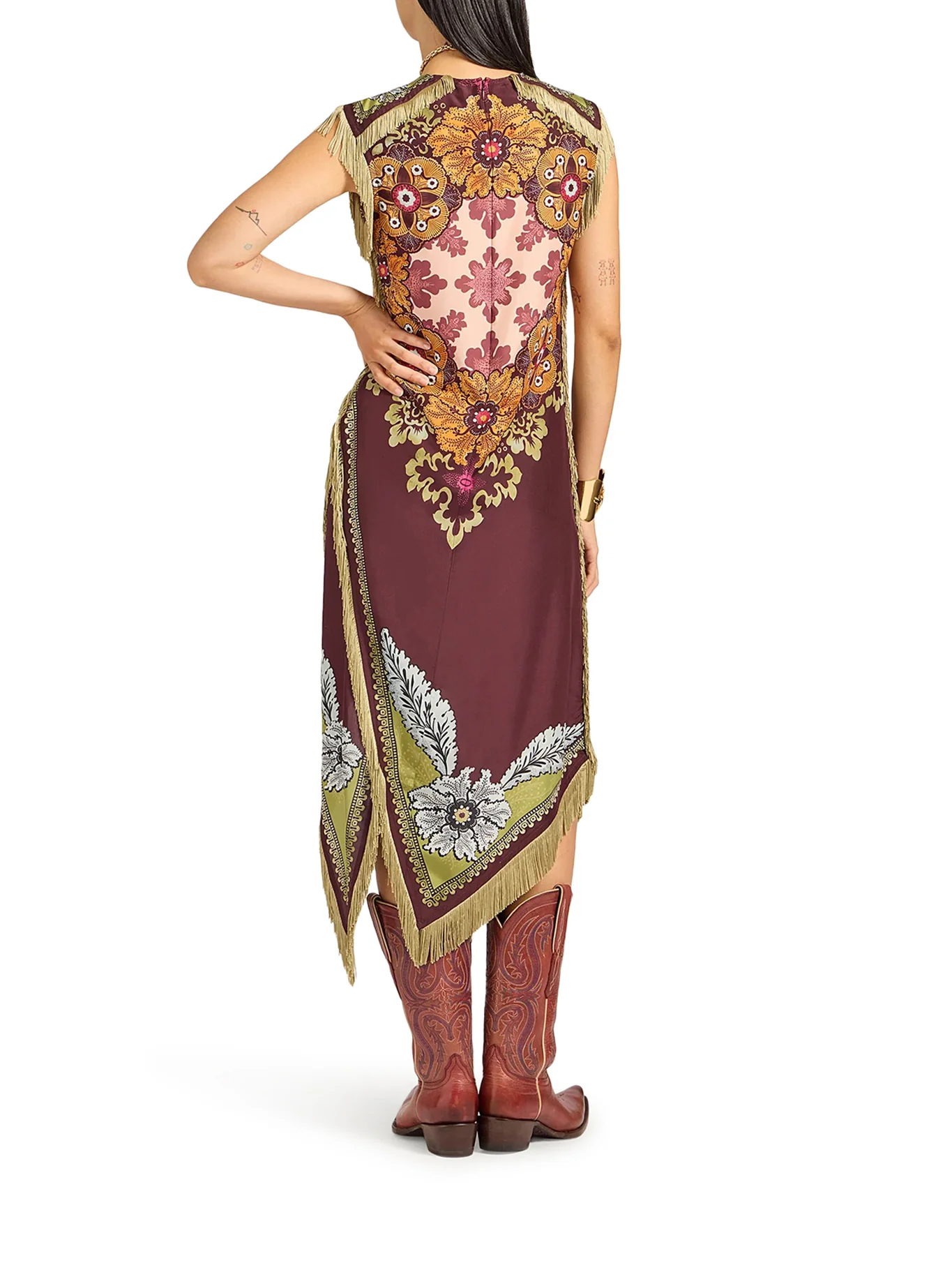 SILK SCARF DRESS - Image 3