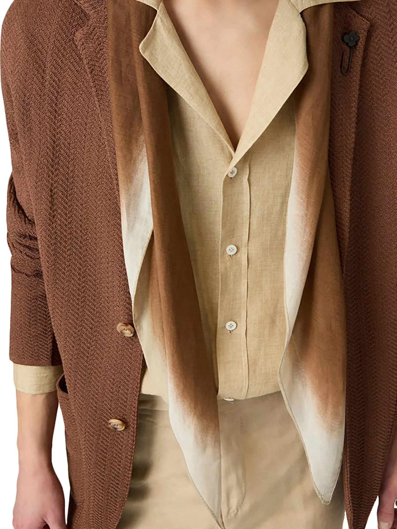 COTTON AND SILK SCARF - Image 2