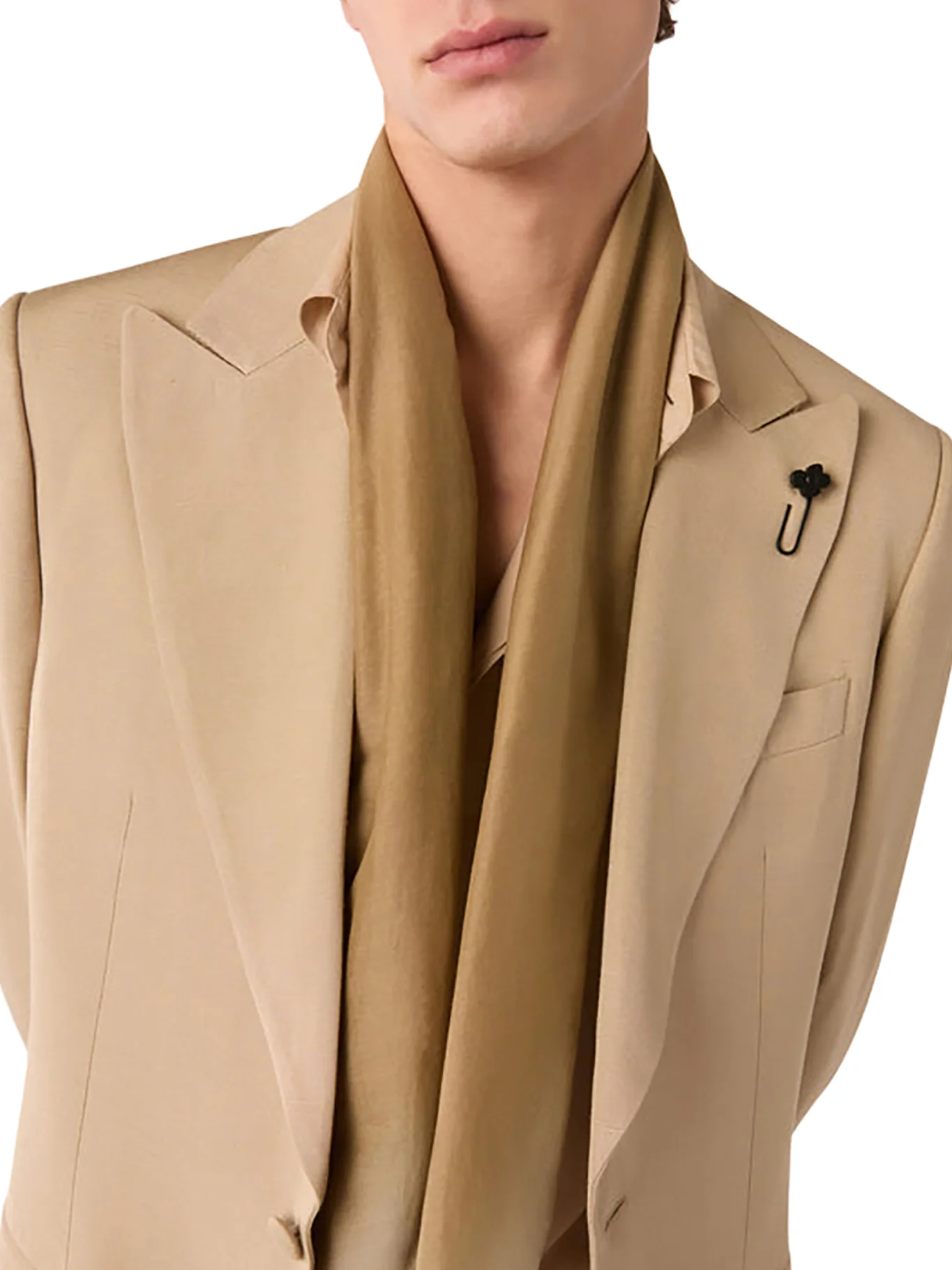 COTTON AND SILK SCARF - Image 2