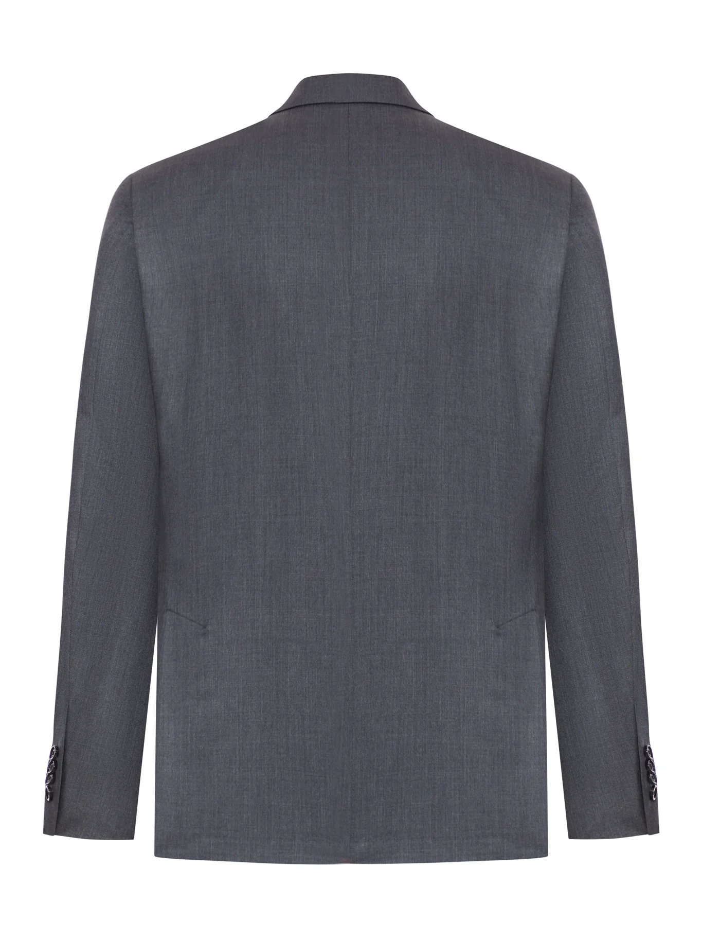 TAILORED DOUBLE-BREASTED BLAZER IN WOOL AND SILK BLEND - Image 2