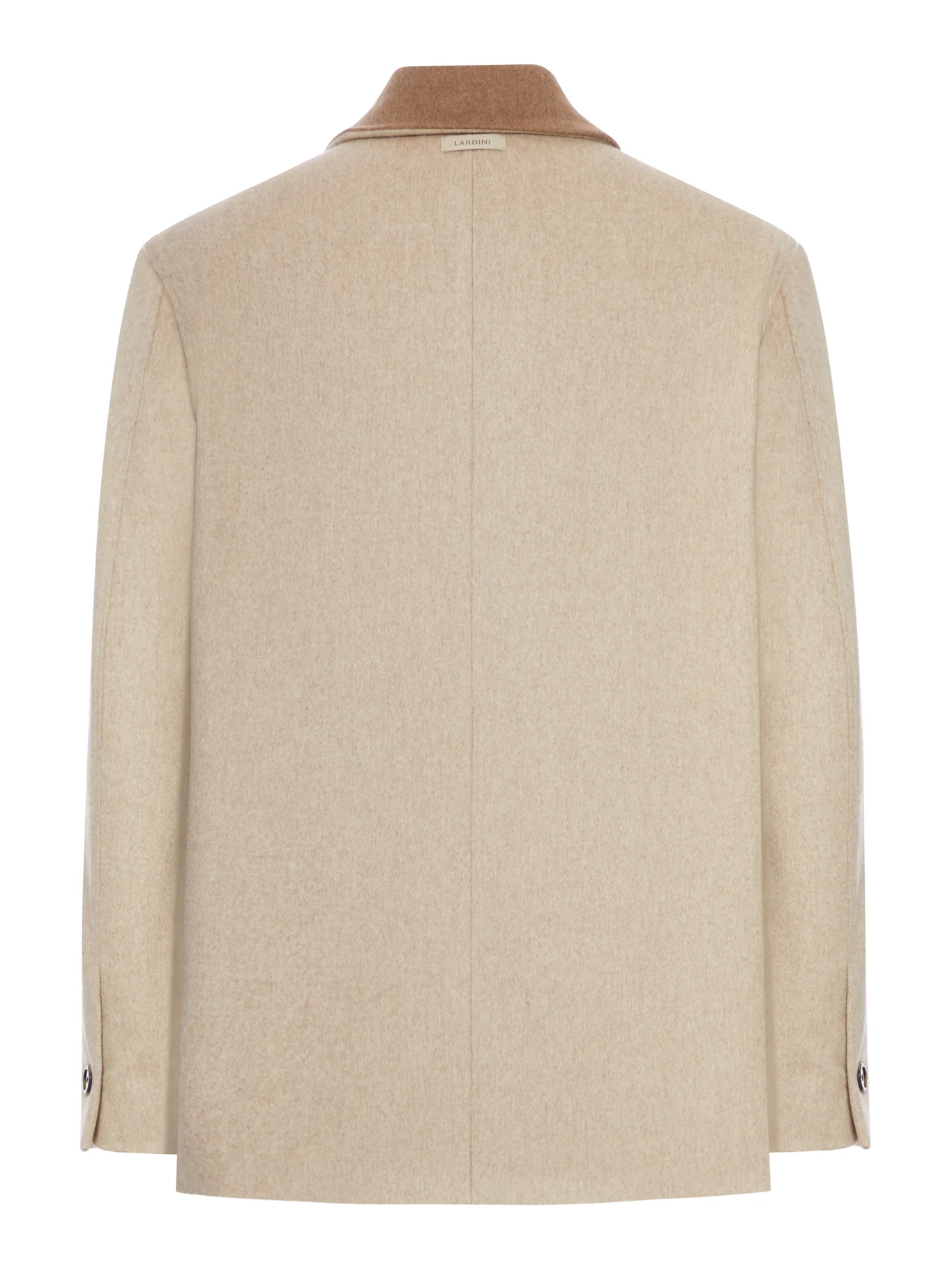 LORO PIANA CAPOLAVORO WOOL JACKET WITH CONTRASTING COLLAR - Image 2