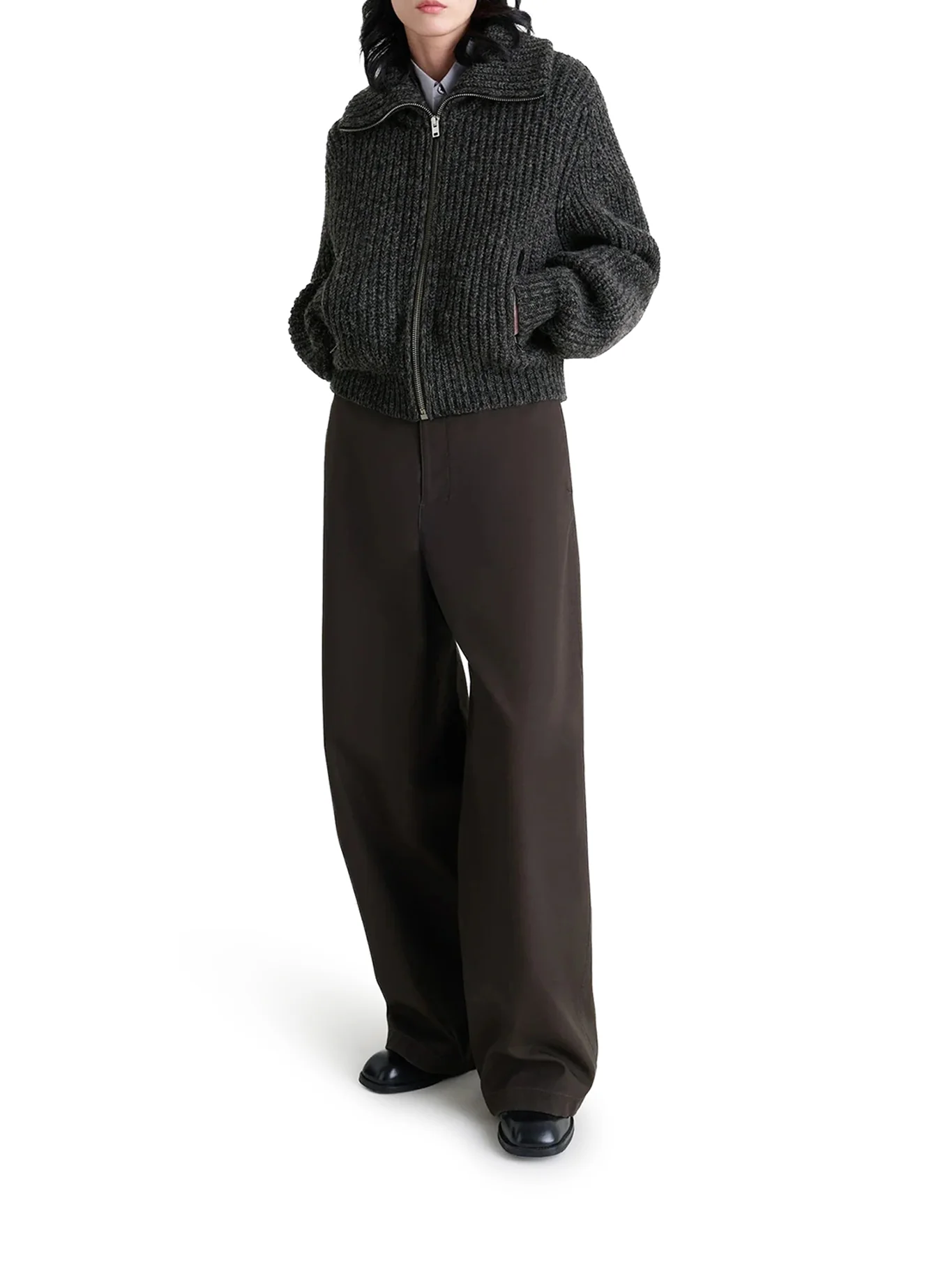 ALPACA ZIP-UP CARDIGAN - Image 2