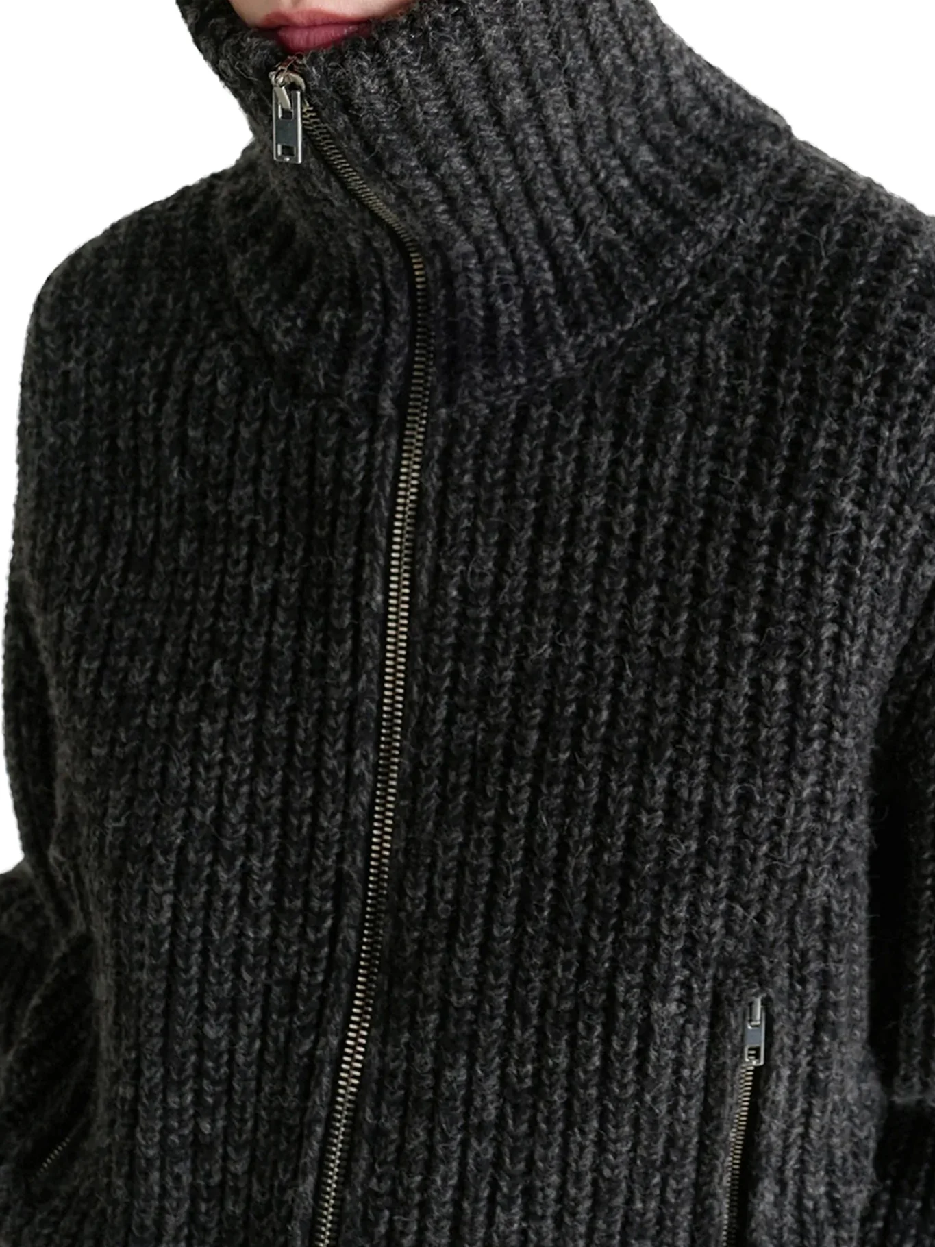 ALPACA ZIP-UP CARDIGAN - Image 5