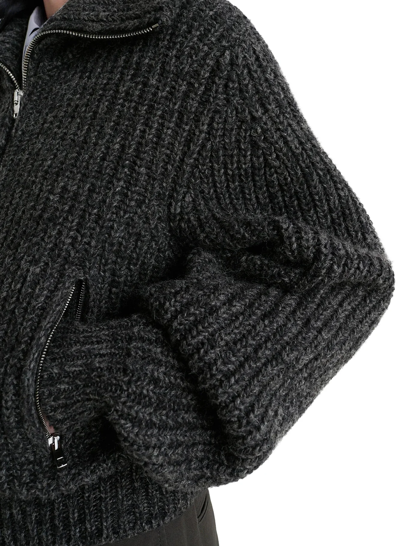 ALPACA ZIP-UP CARDIGAN - Image 6